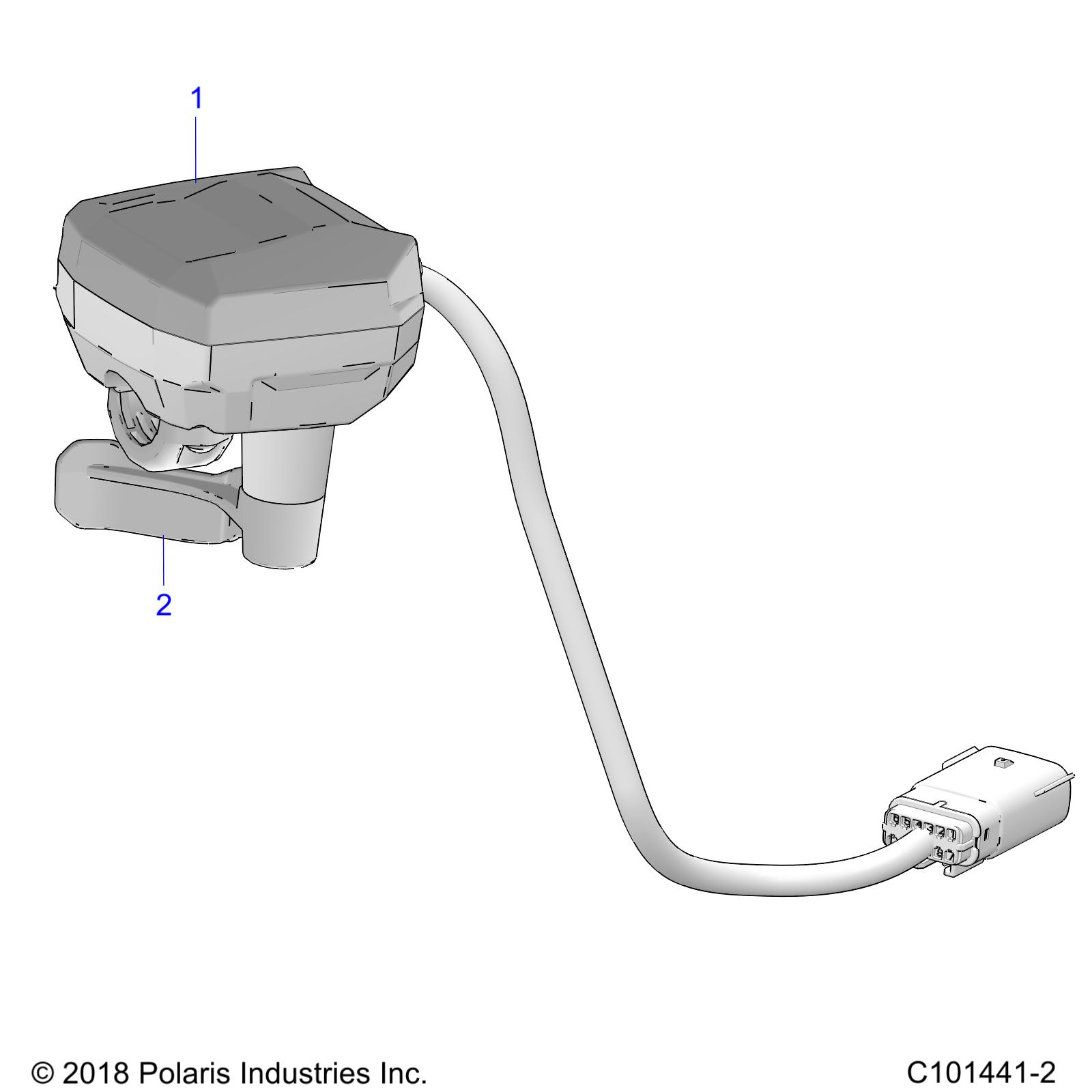 STEERING, CONTROLS, THROTTLE ASM. - A21SJS57CX (C101441-2)