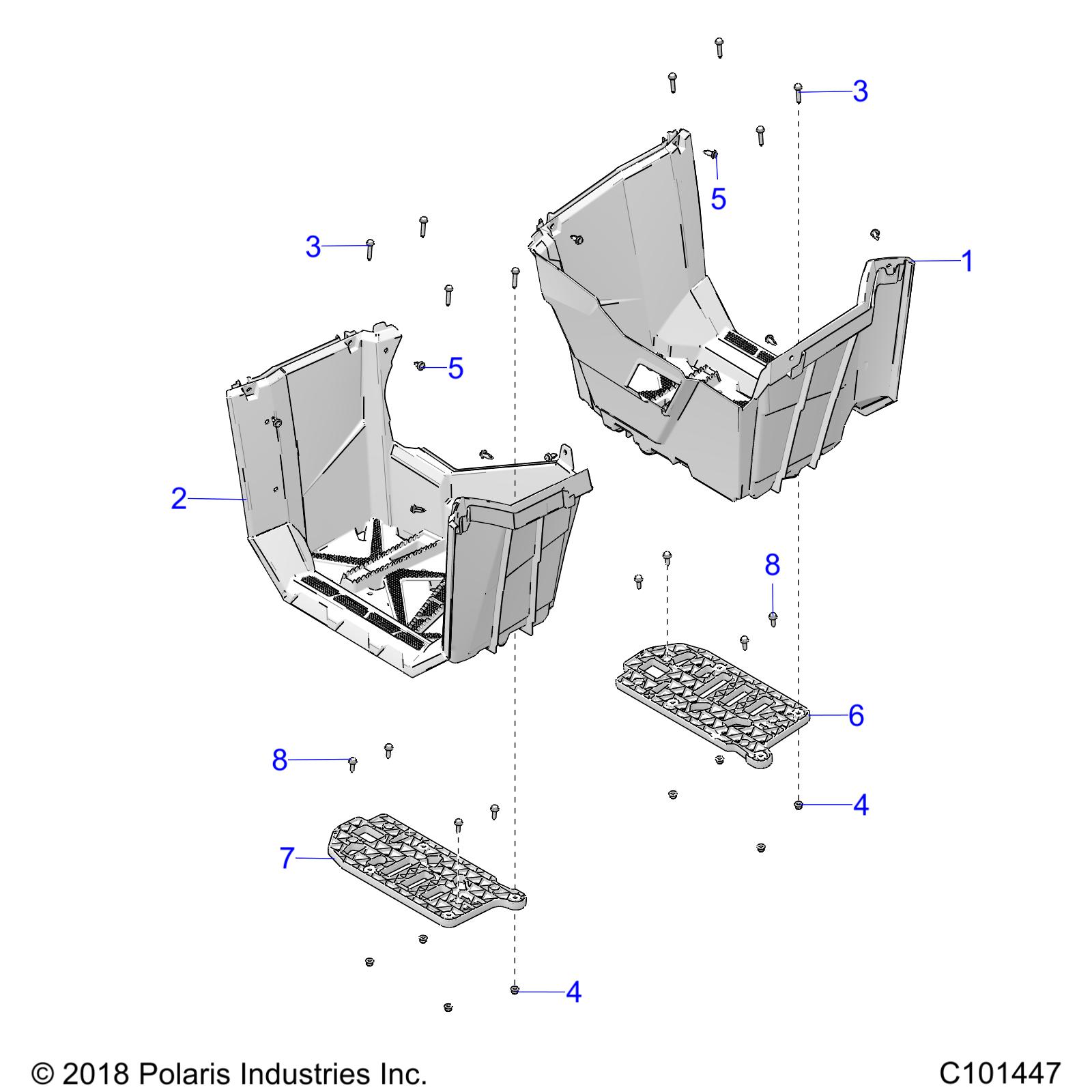 BODY, FOOTWELLS - A20SXE95KL/KR (C101447)