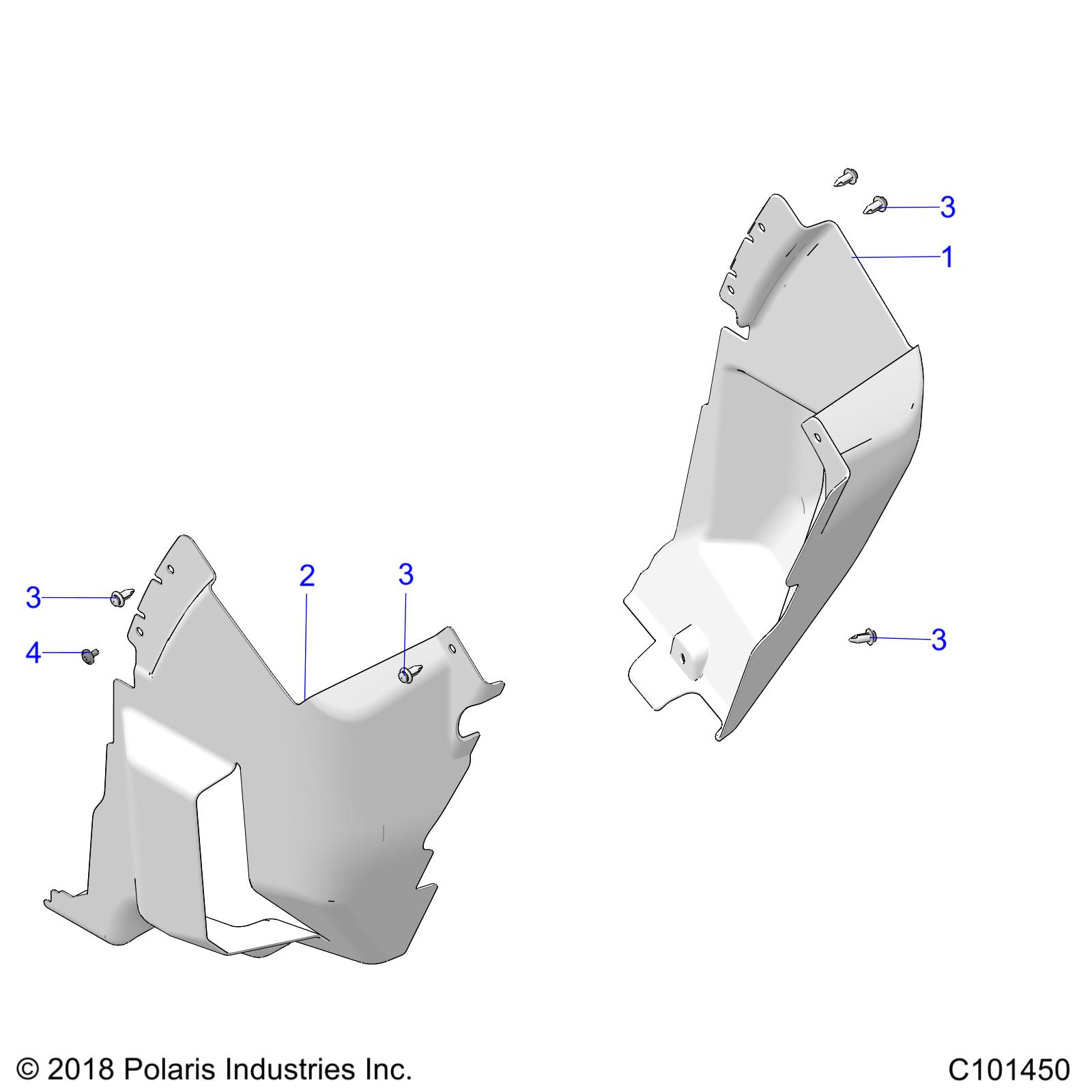 BODY, FRONT MUD GUARDS - A20SXE95PL/PR (C101450)