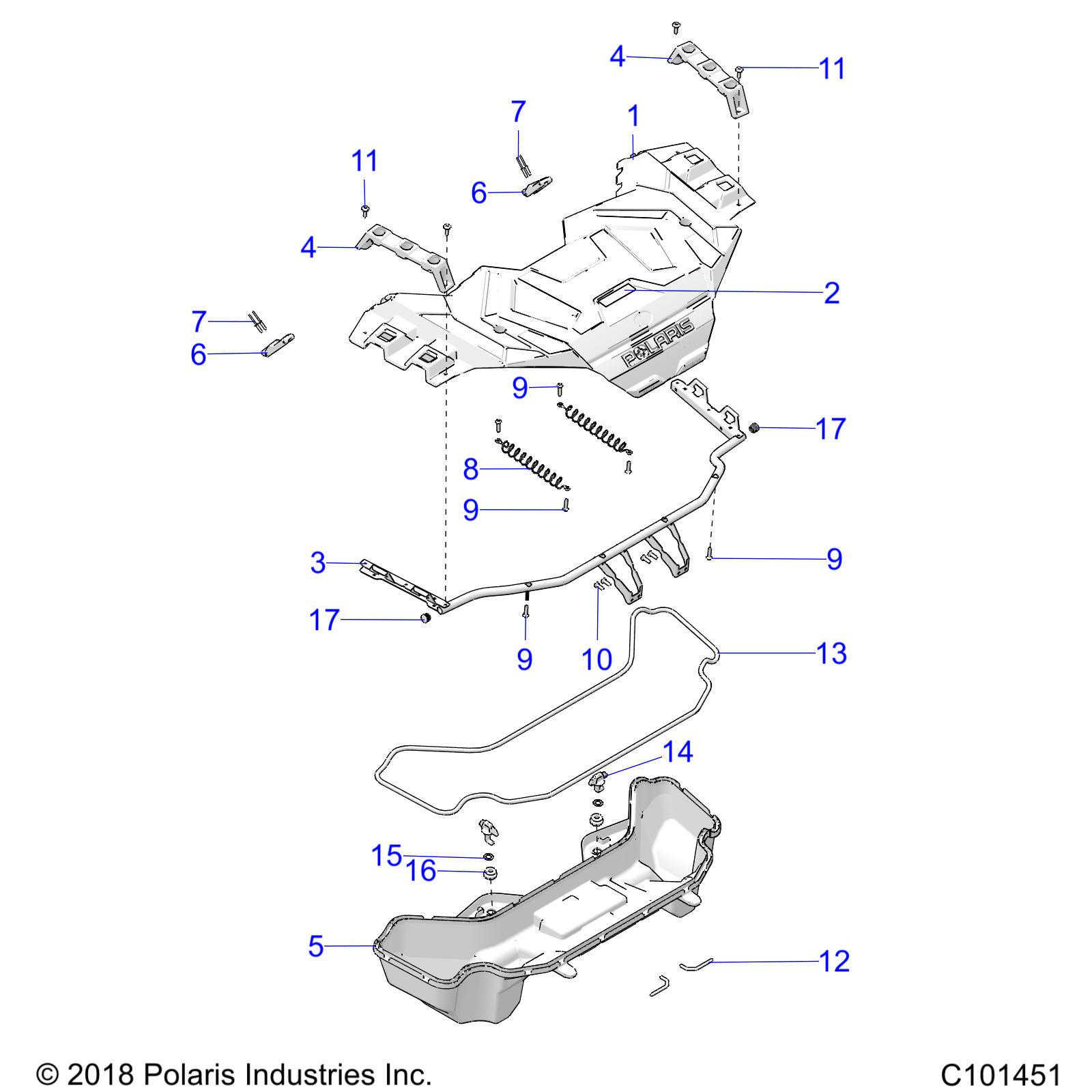 BODY, FRONT RACK - A25SXD95A9 (C101451)