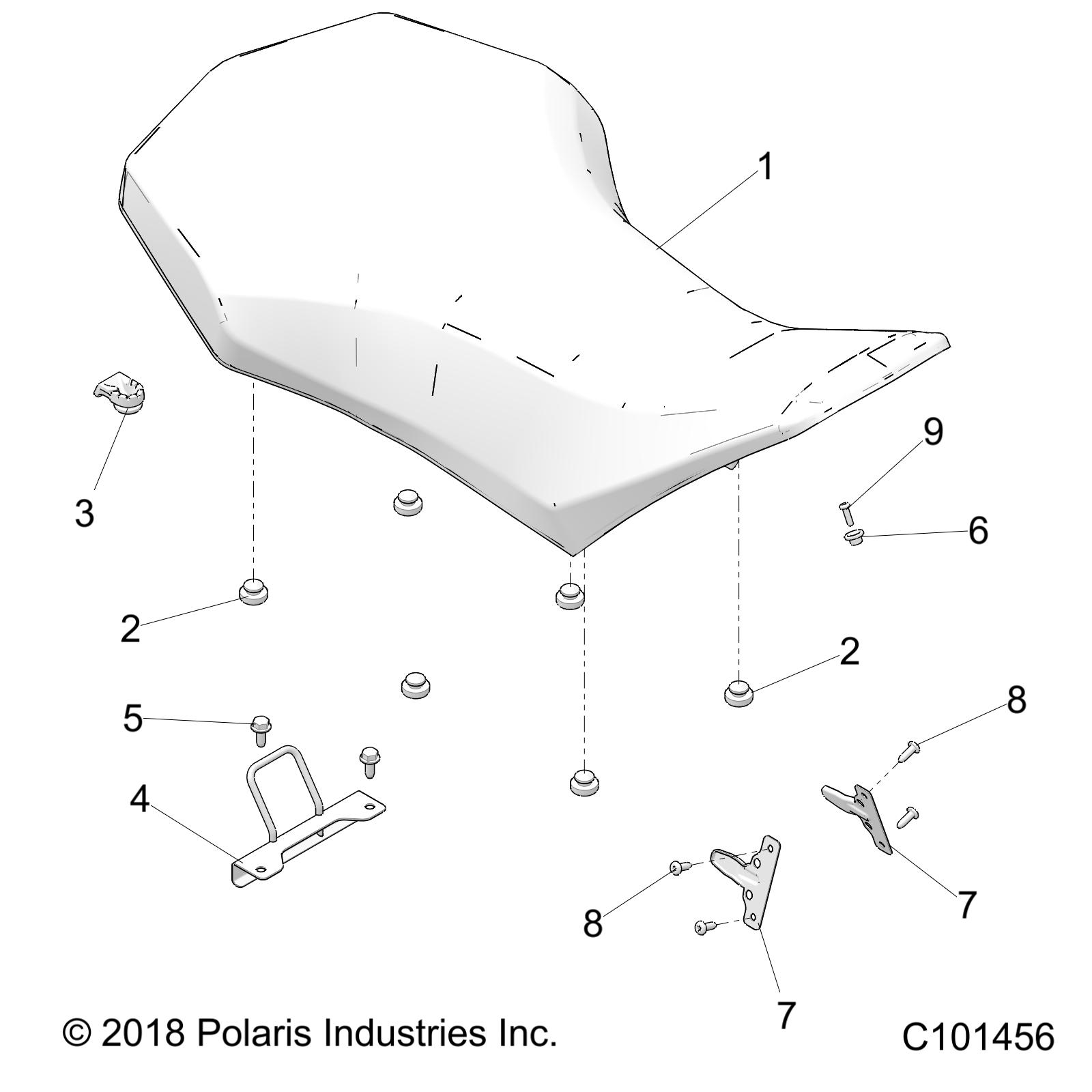 BODY, SEAT - A25SLE95CF/FF (C101456)