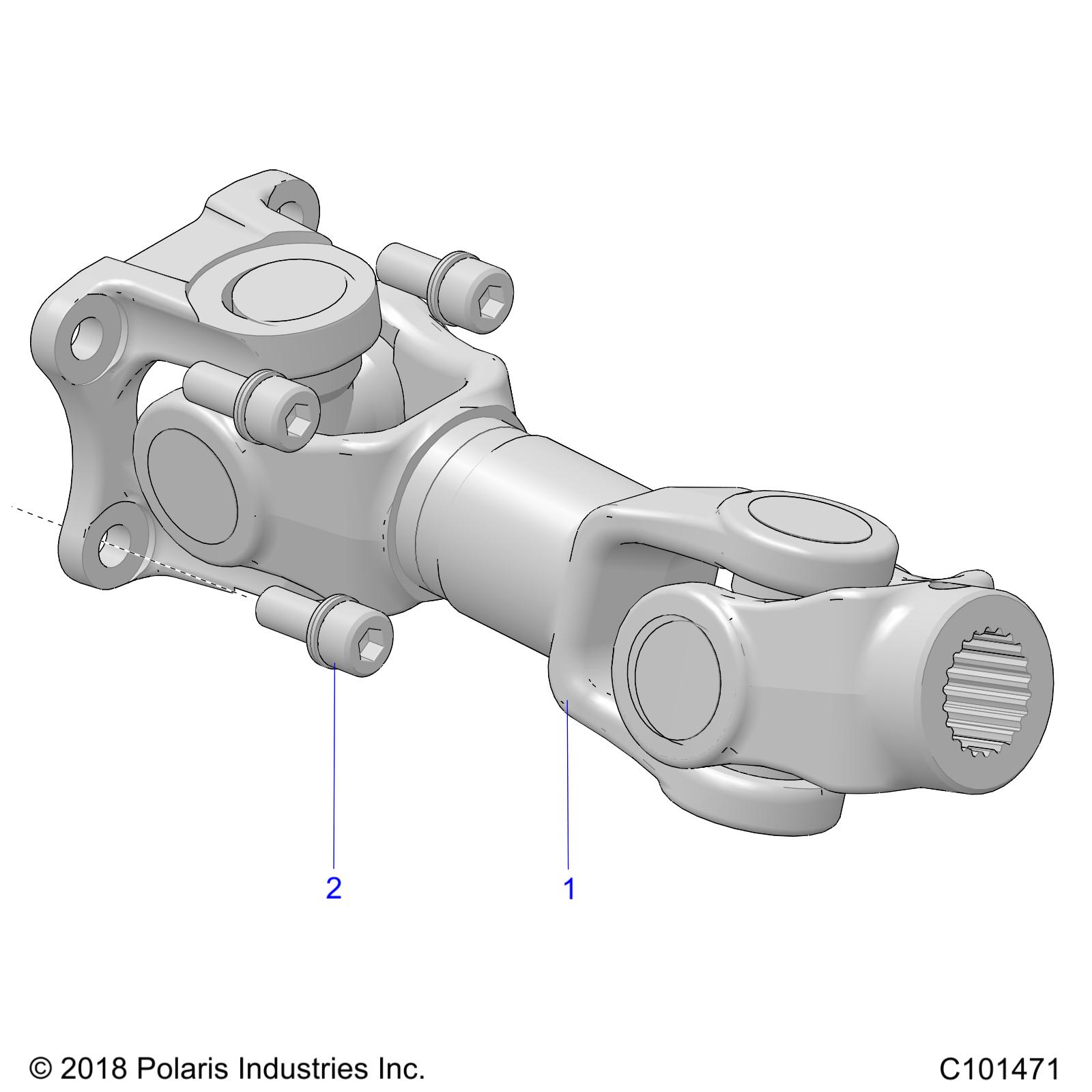 DRIVE TRAIN, PROP SHAFT, REAR - A22SLE95PJ (C101471)