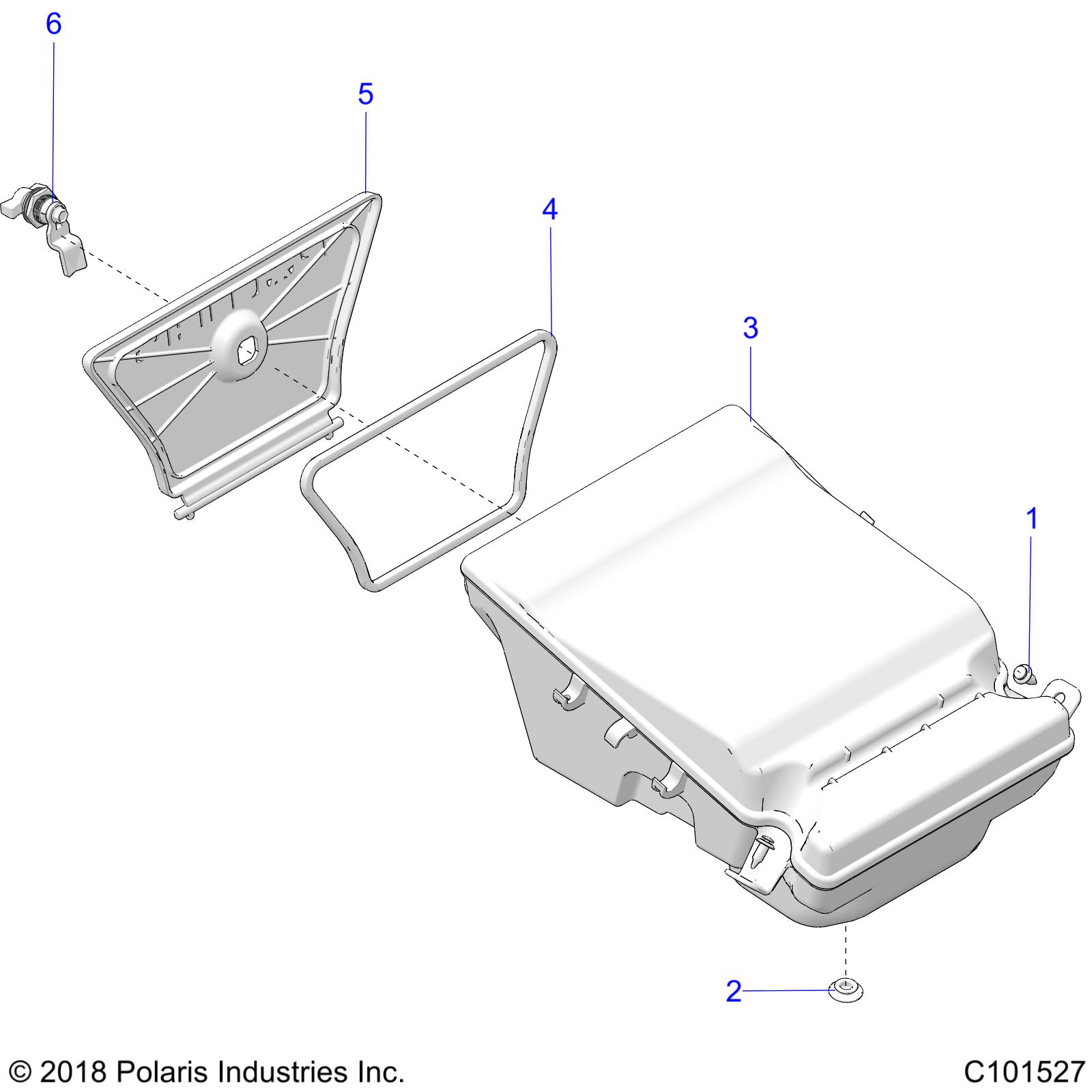 BODY, STORAGE BOX, REAR - A19SEA57F1/SEE57F1/SEE57F2 (C101527)