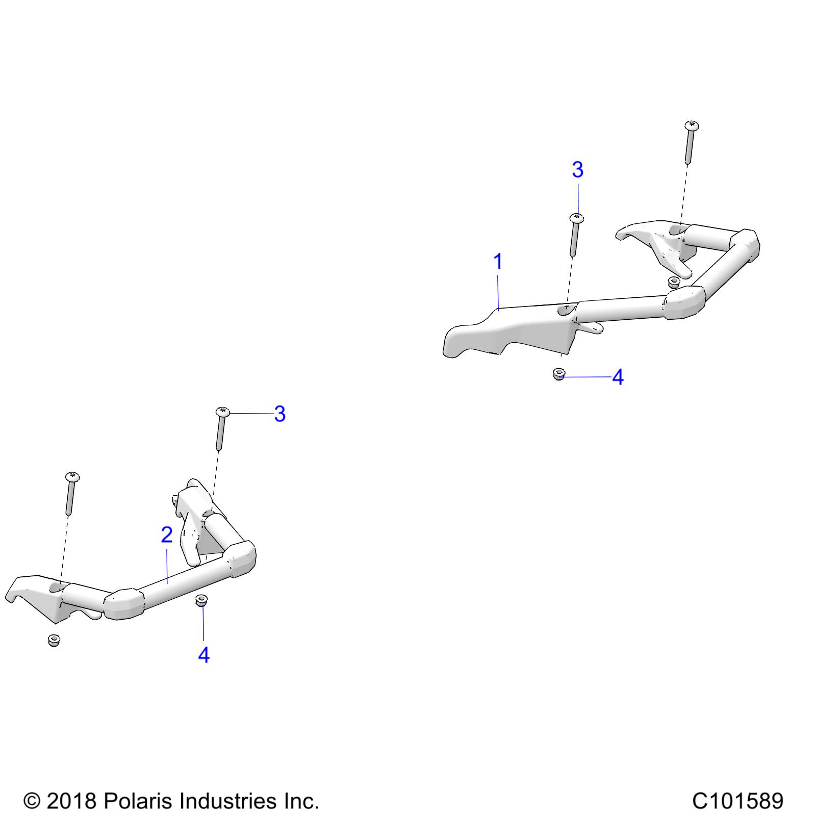 BODY, PASSENGER HAND GRIPS - A19SEP57C1/SES57C1/2/5/K/SET57C1/2 (C101589)