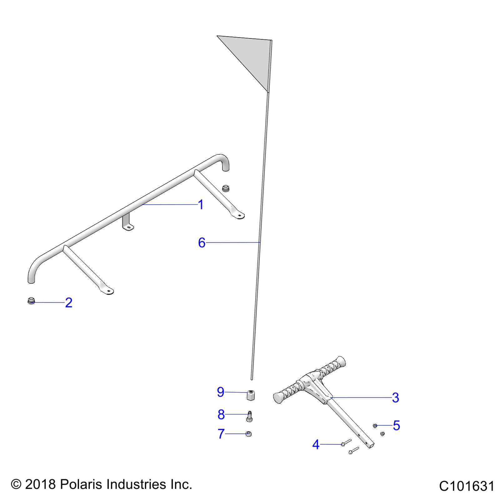 BODY, BUMPER, REAR, FLAG, AND PASS HANDLE - A21HZB15N1/N2 (C101631)