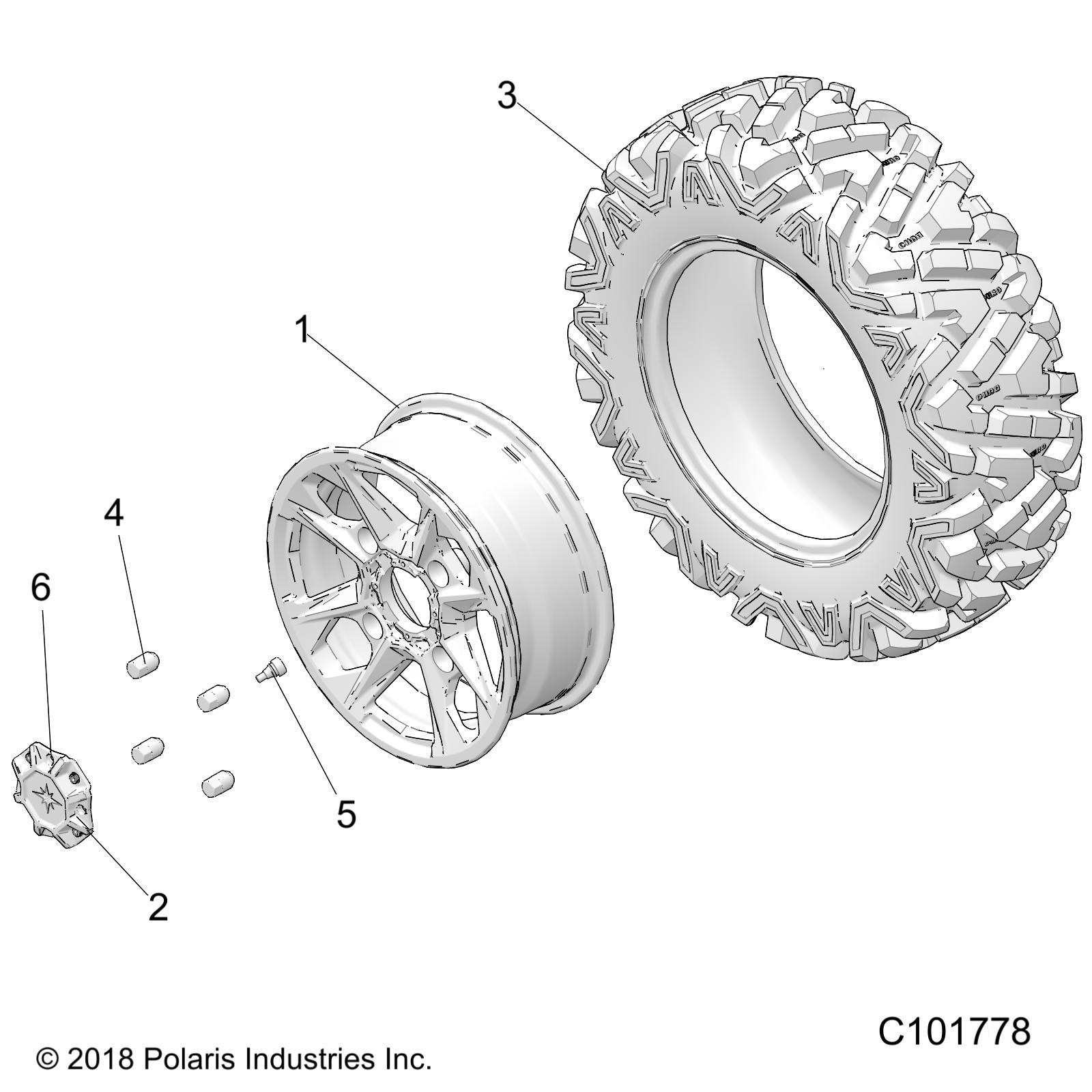 WHEELS, FRONT - A25SLE95FN/CN (C101778)