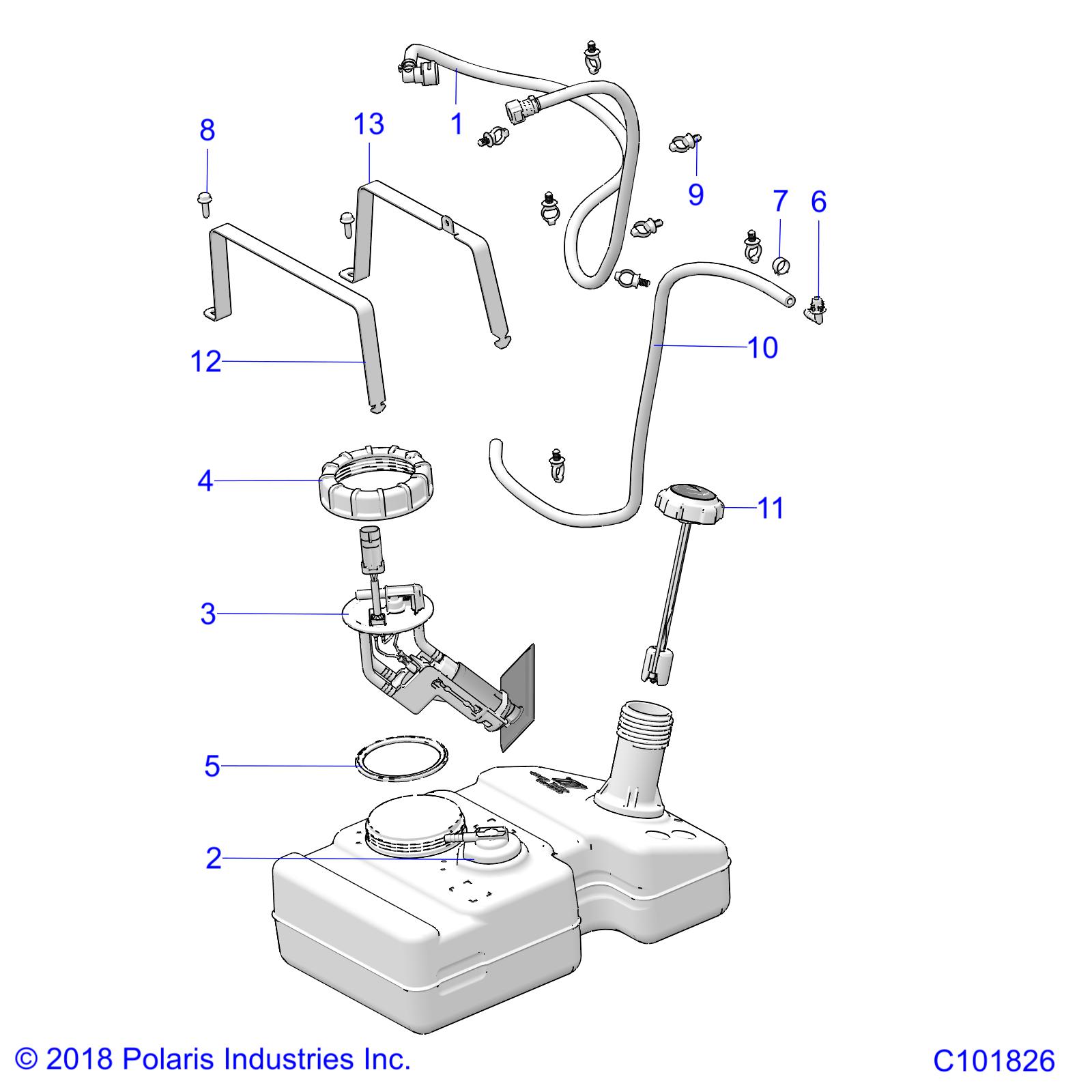 BODY, FUEL TANK - A20HAB15A2 (C101826)