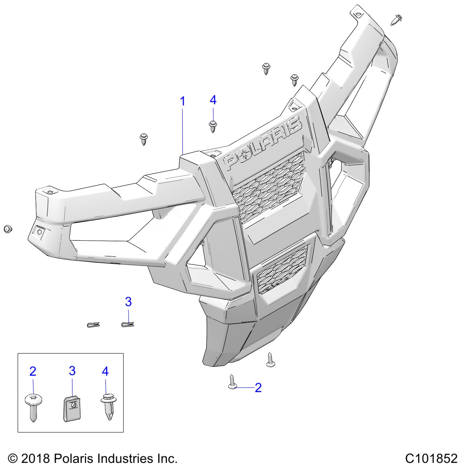 BODY, BUMPER, FRONT - A21HAB15N2 (C101852)