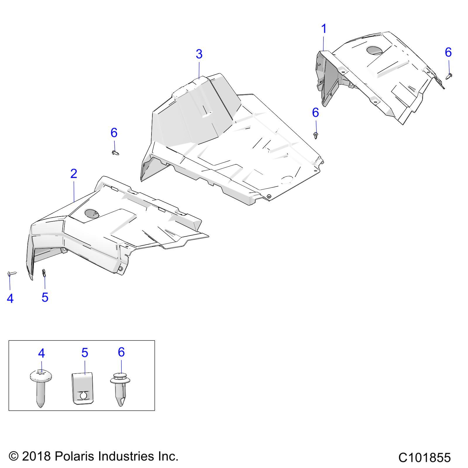 BODY, FRONT FENDERS - A20HAB15N2 (C101855)