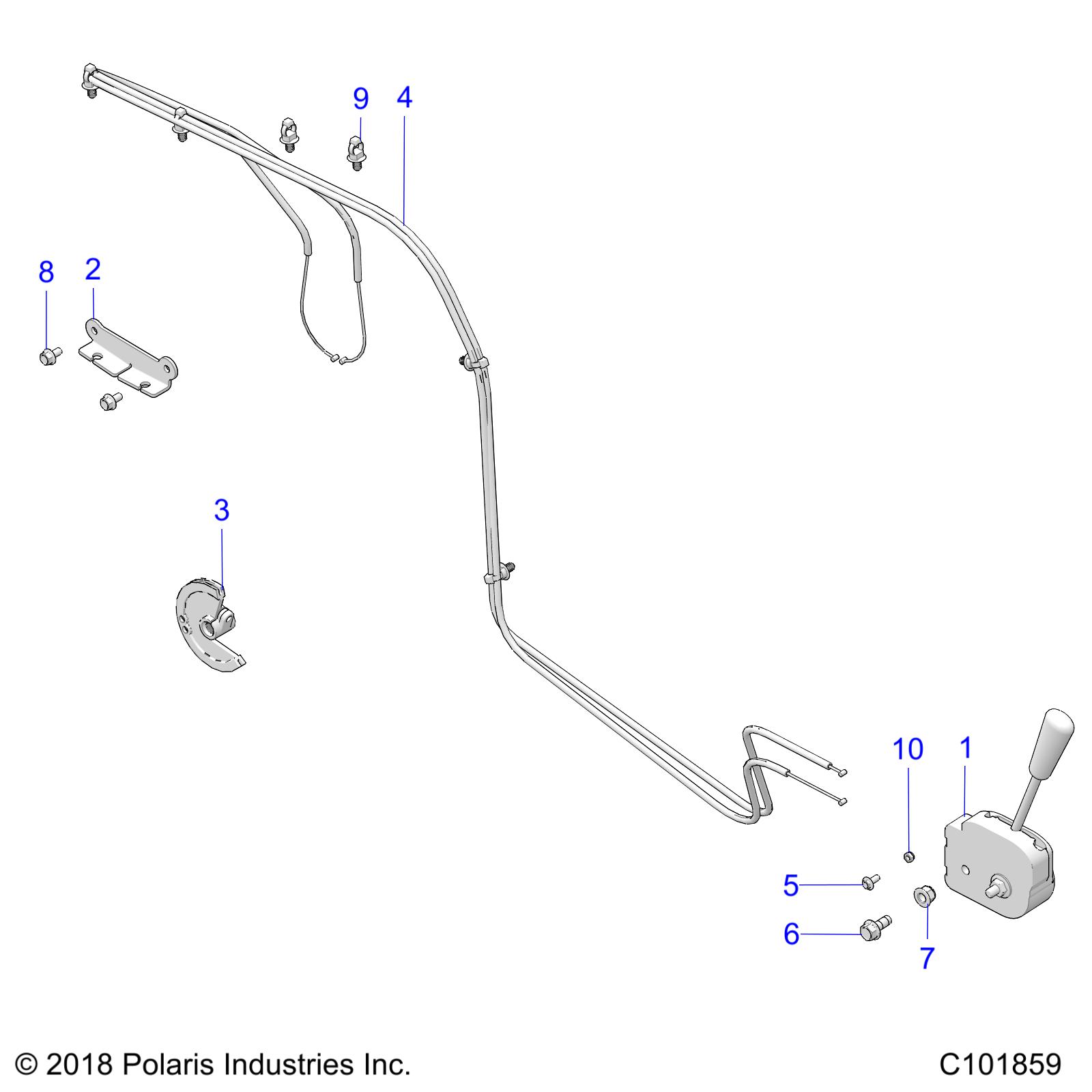 DRIVE TRAIN, SHIFT LEVER - A21HAB15N2 (C101859)