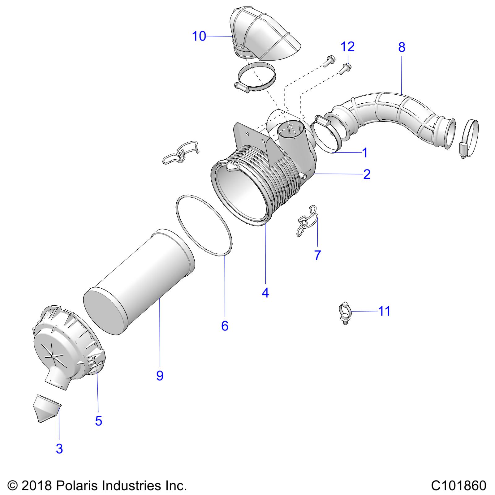 ENGINE, AIR INTAKE SYSTEM - R25HZA15D5 (C101860)