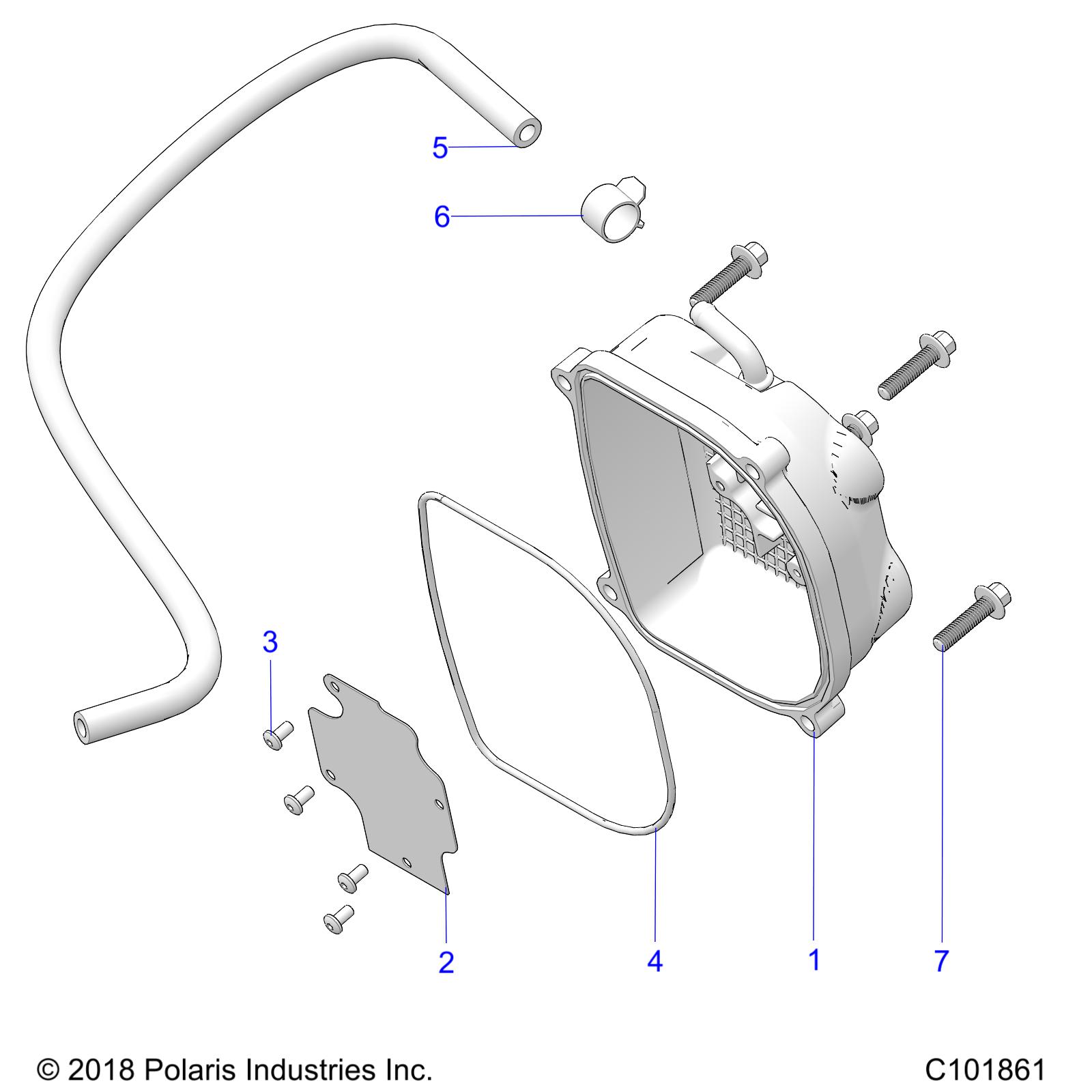 ENGINE, BREATHER - A21HAB15N2 (C101861)