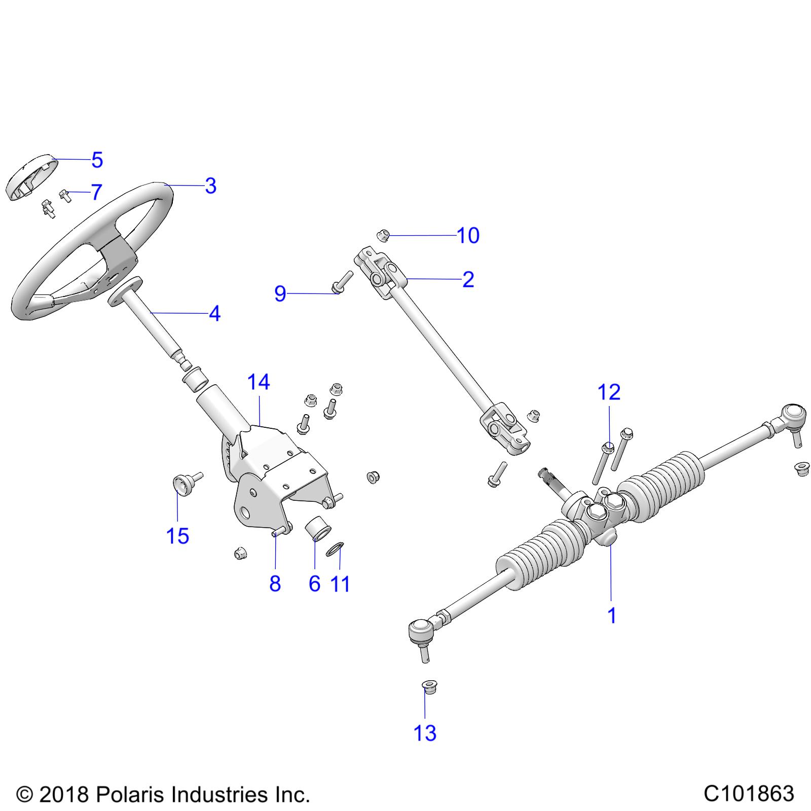 STEERING, STEERING ASM. - A19HAA15A7/B7 (C101863)