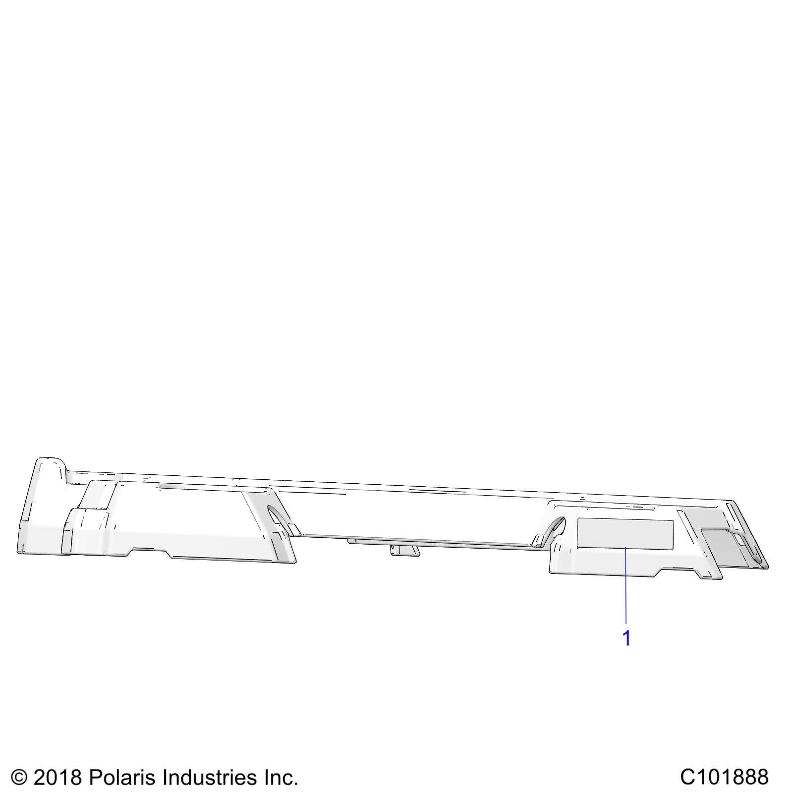 BODY, REAR RACK ADDITIONAL RED REFLECTOR - A19SAA50D5