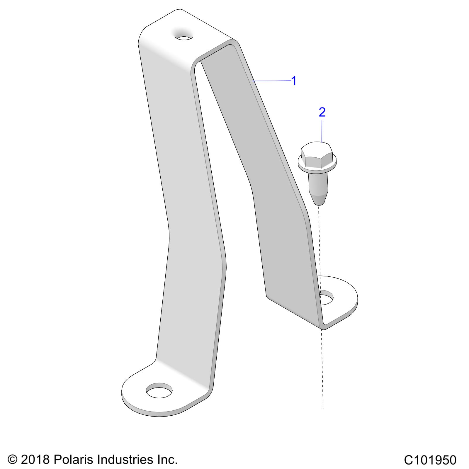 BODY, FUEL TANK BRACKET - A19SDS57C5 (C101950)