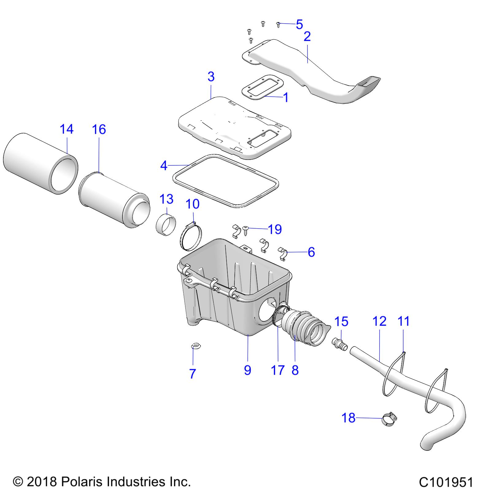 ENGINE, AIR INTAKE SYSTEM - A19SHE57FP (C101951)