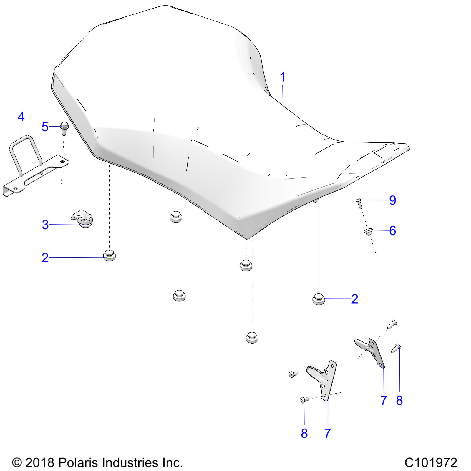 BODY, SEAT - A20SXZ95AG/CAG (C101972)