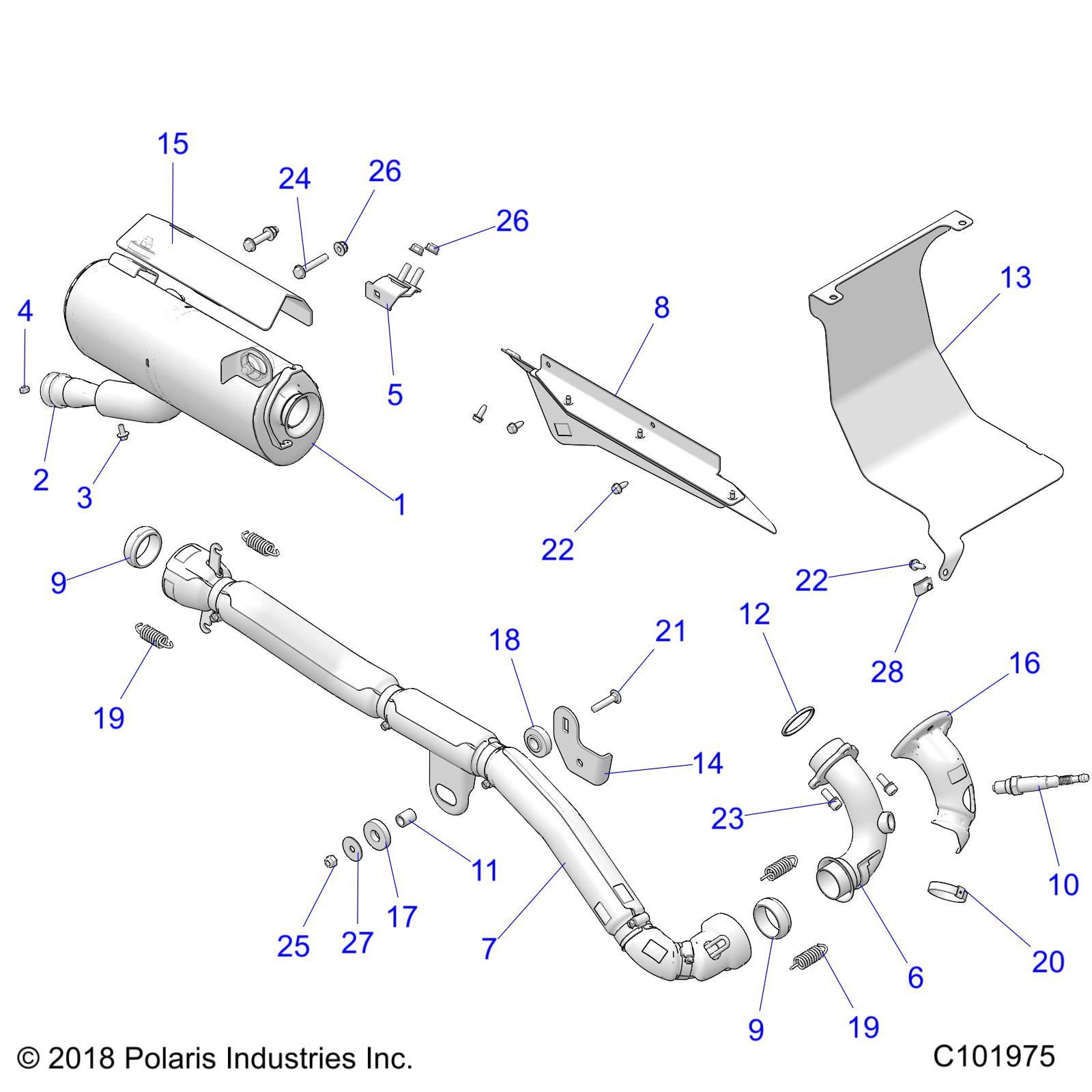 ENGINE, EXHAUST EVAP - A20SDE57B4 (C101975)