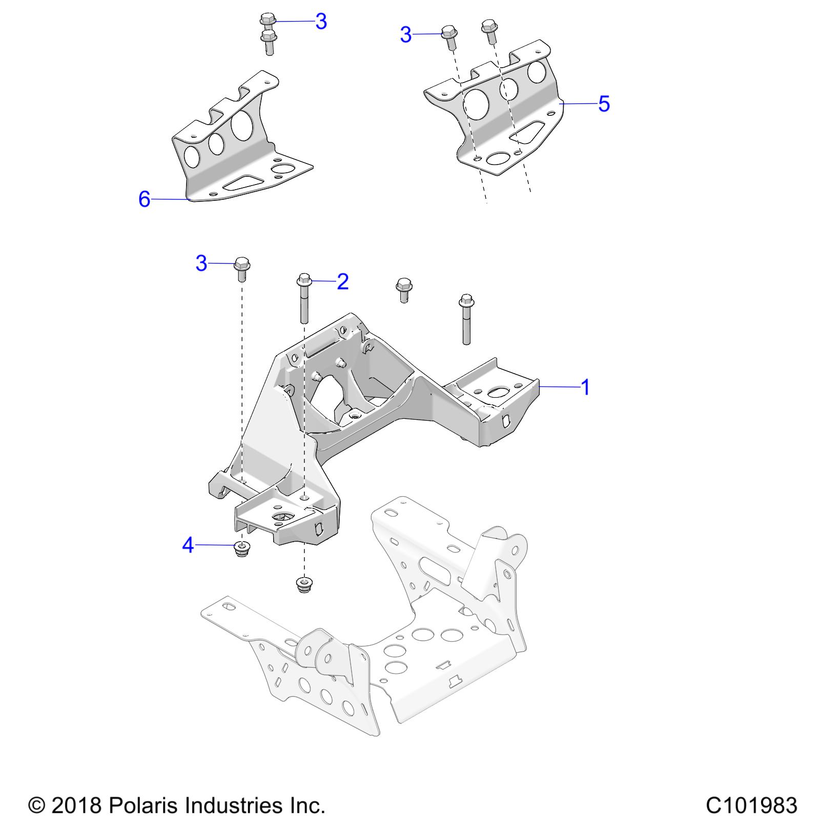 CHASSIS, BULKHEAD and FRONT CAB SUPPORT - A19SXA85B1/B4/SXE85BC/B9/ZBJ (C101983)