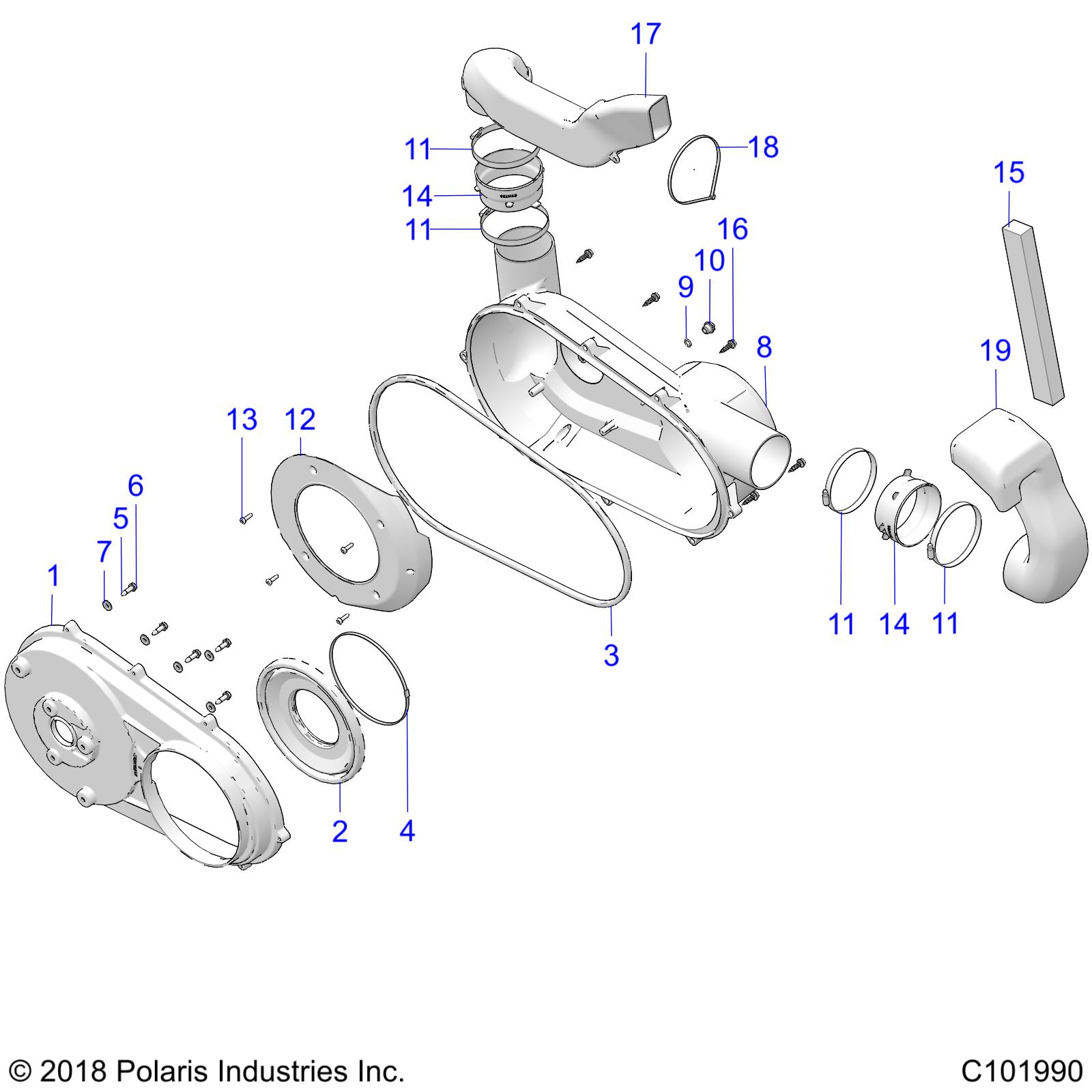 BODY, CLUTCH COVER - A19SEA57F1/SEE57F1/SEE57F2 (C101990)