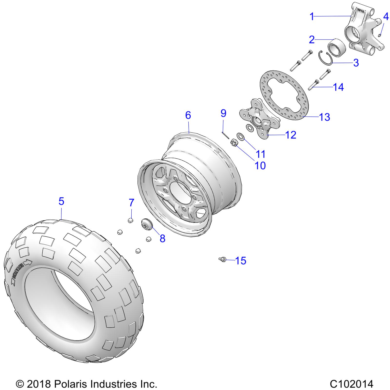 WHEELS, REAR and HUB - A19SXA85B1/B4 (C102014)