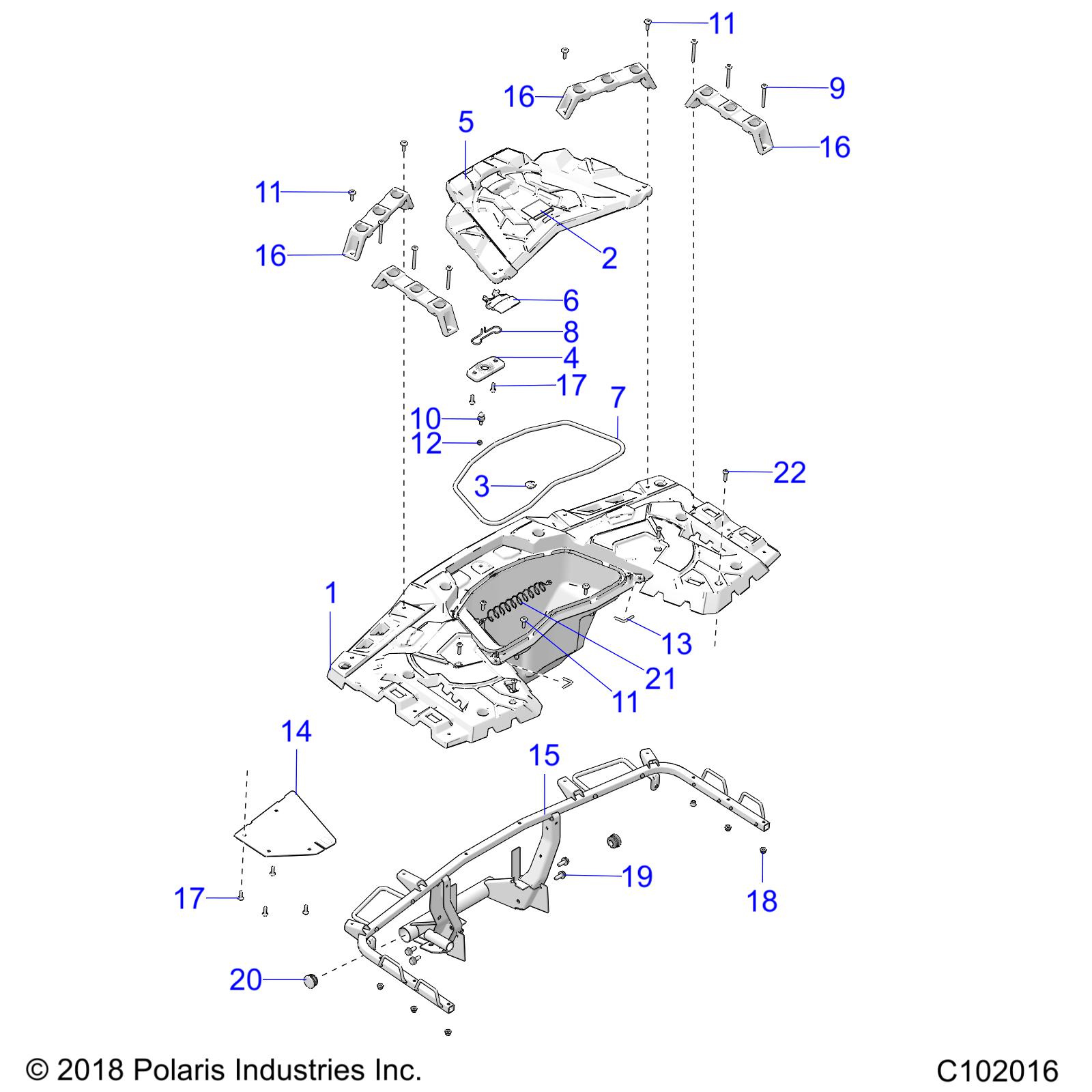 BODY, REAR RACK - A20SXD95A9/E95AG/CAG (C102016)