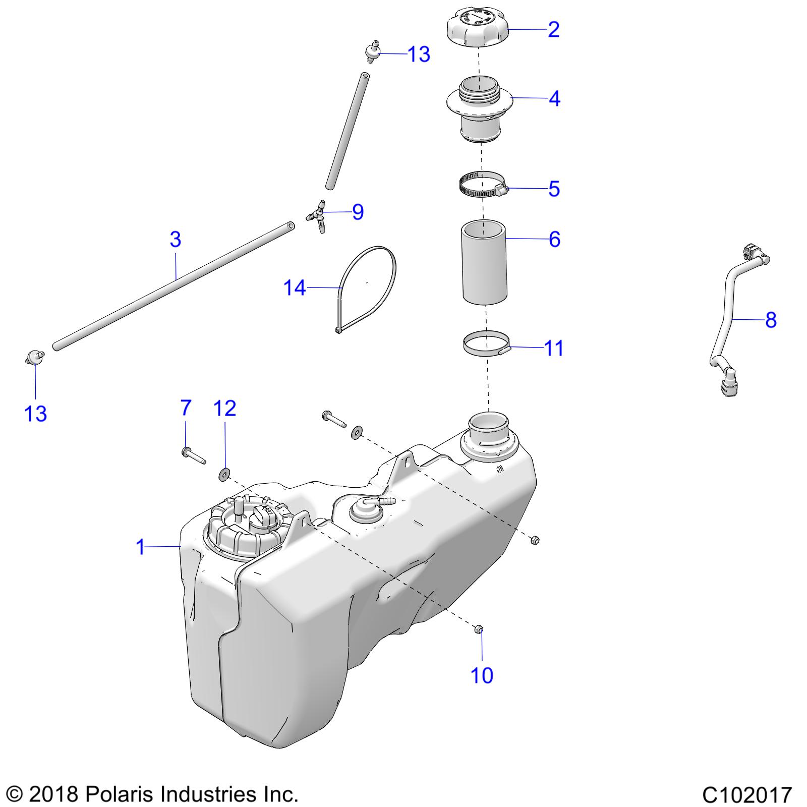 BODY, FUEL TANK - A19SXD95B9/SXE95BN/SXZ95BP (C102017)