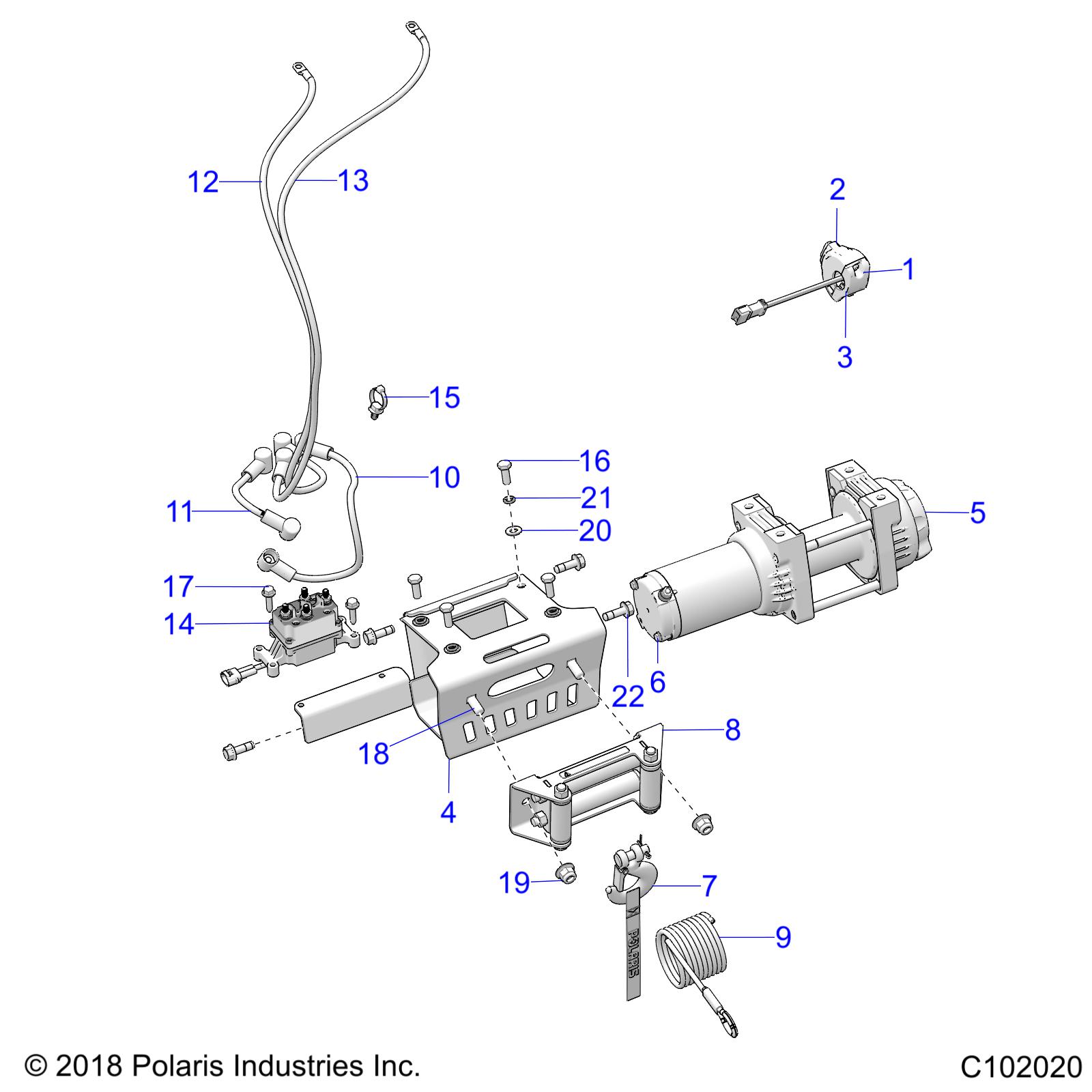 BODY, WINCH - A20SYE95KH (C102020)