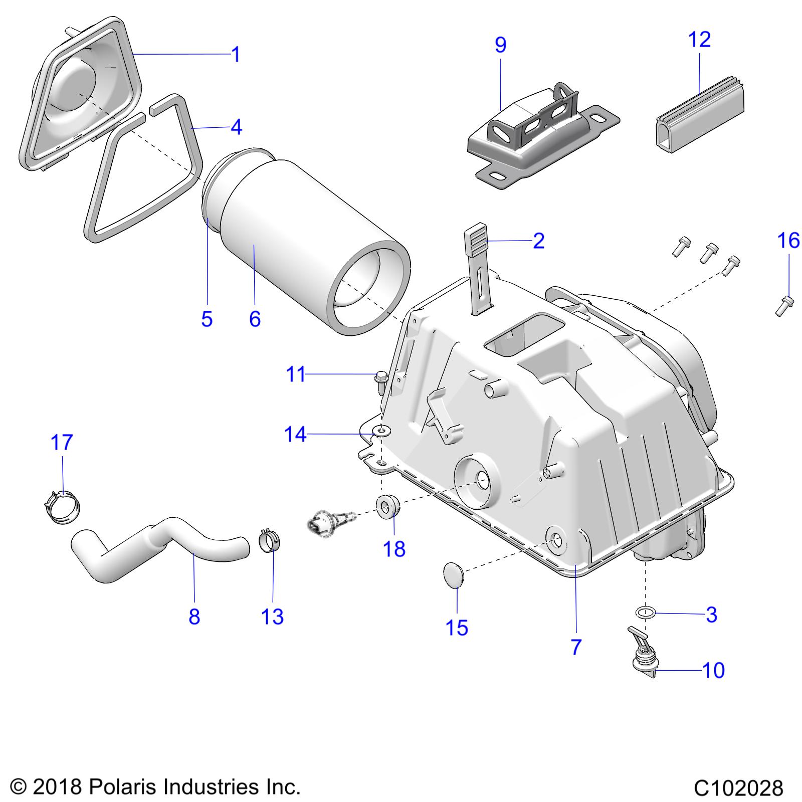 ENGINE, AIR INTAKE - A20SXD95A9/E95AG/CAG (C102028)