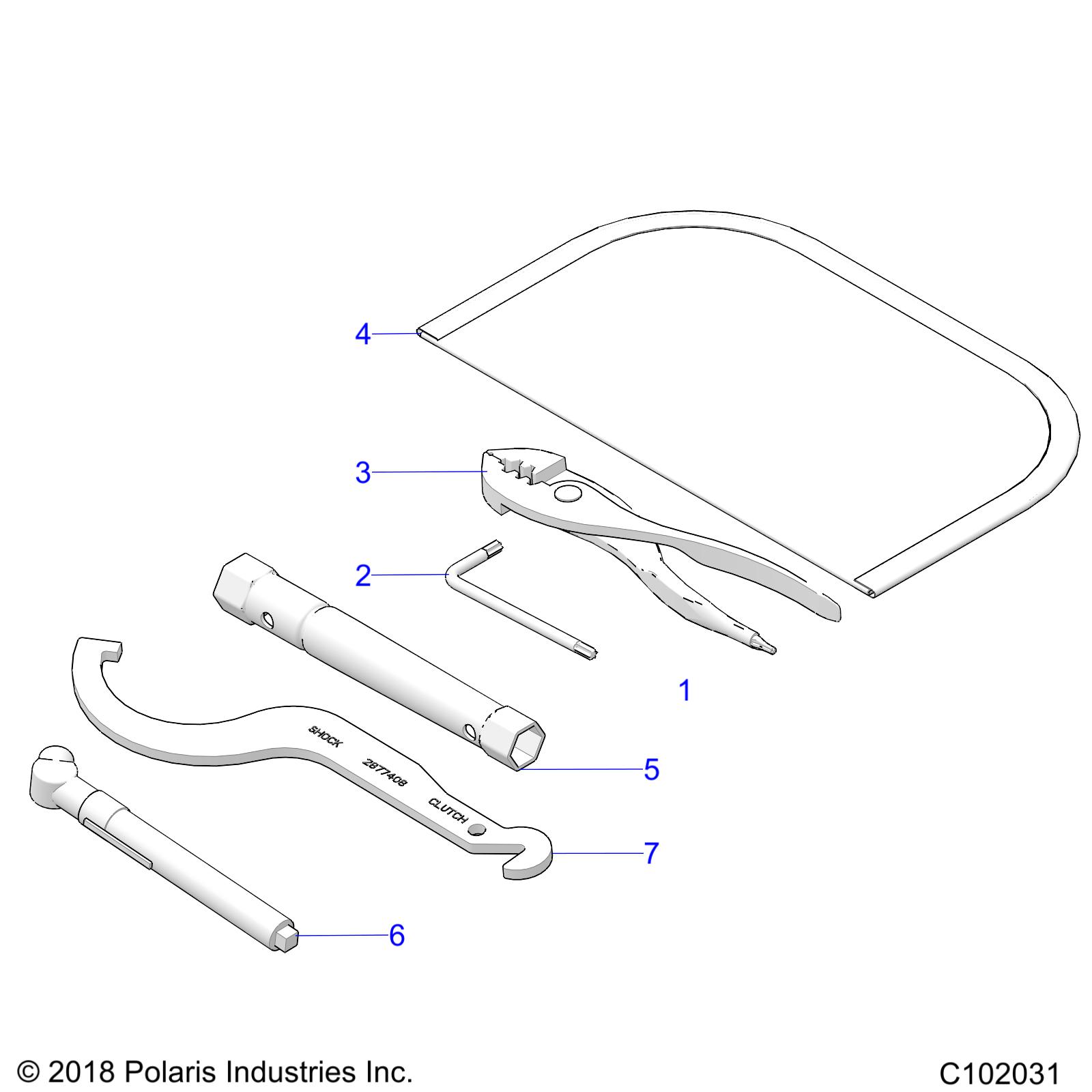 TOOLS, TOOL KIT - A21SDE57P4 (C102031)