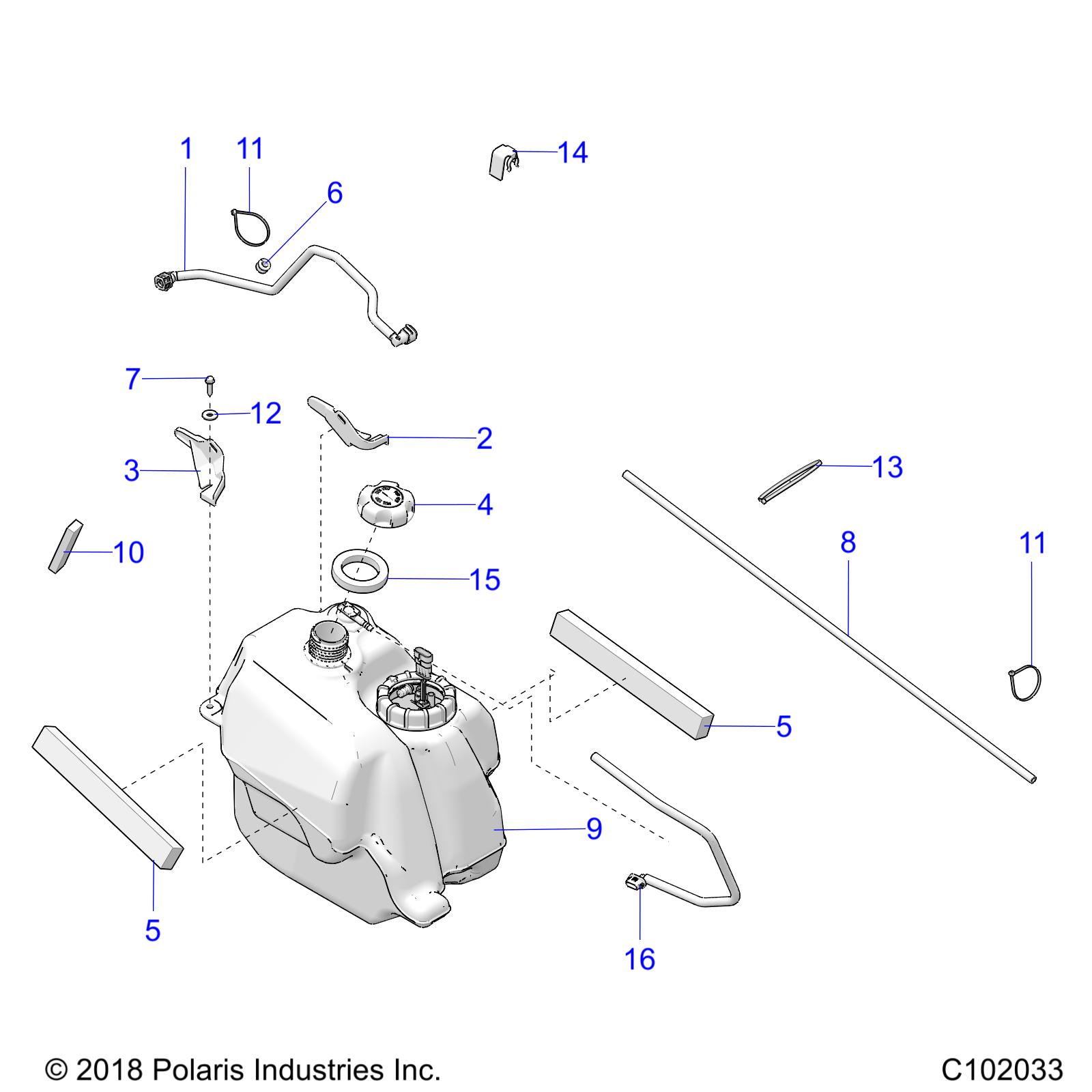 BODY, FUEL TANK ASM. - A19SEA57F1/SEE57F1/SEE57F2 (C102033)