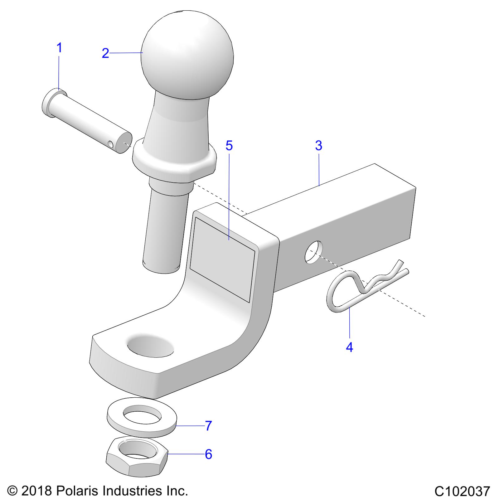 CHASSIS, HITCH - A20SXE95PL (C102037)