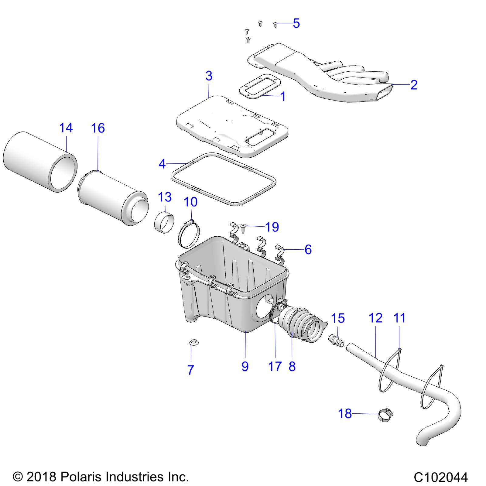 ENGINE, AIR INTAKE SYSTEM - A19SJS57CH (C102044)