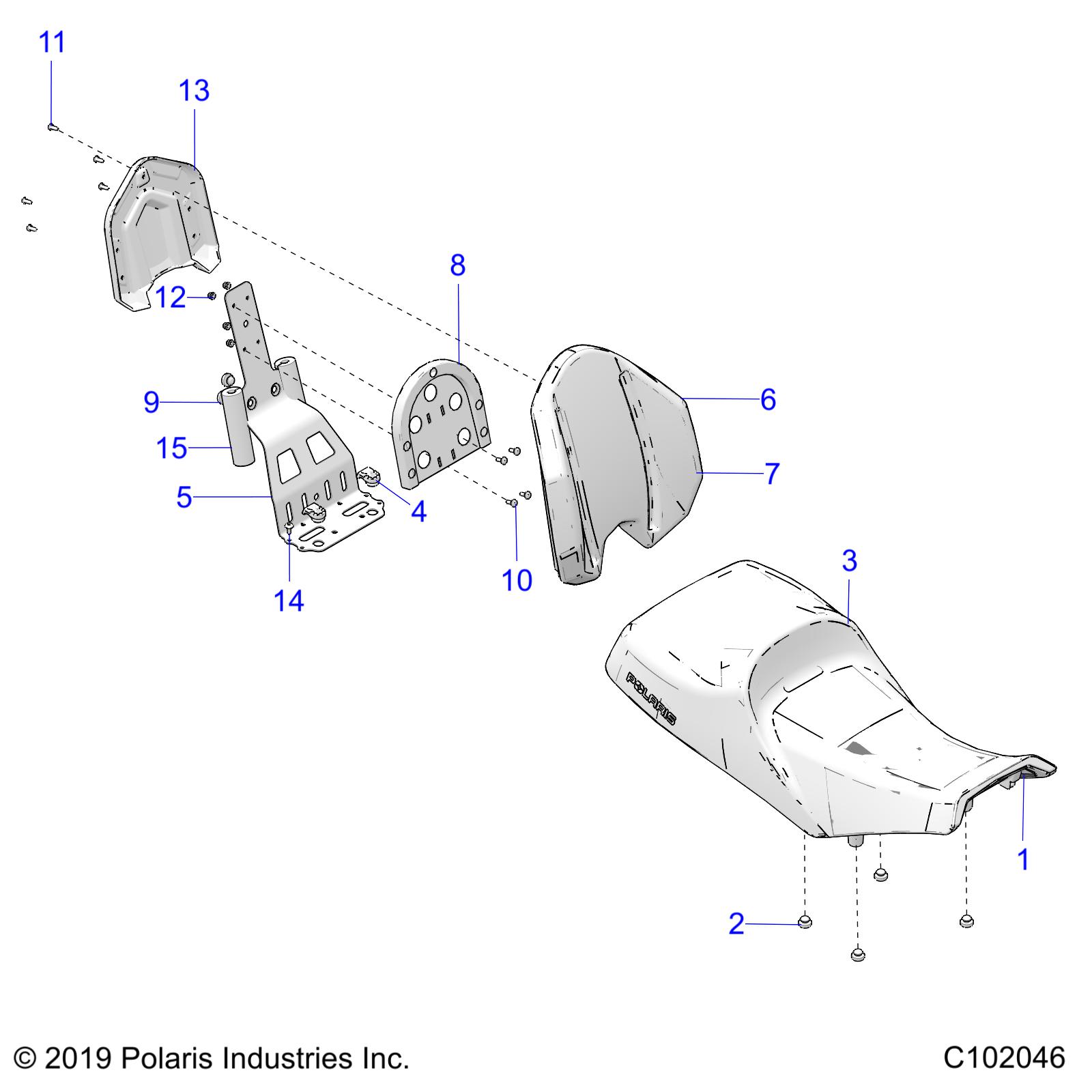 BODY, SEAT - A19SJS57CH (C102046)