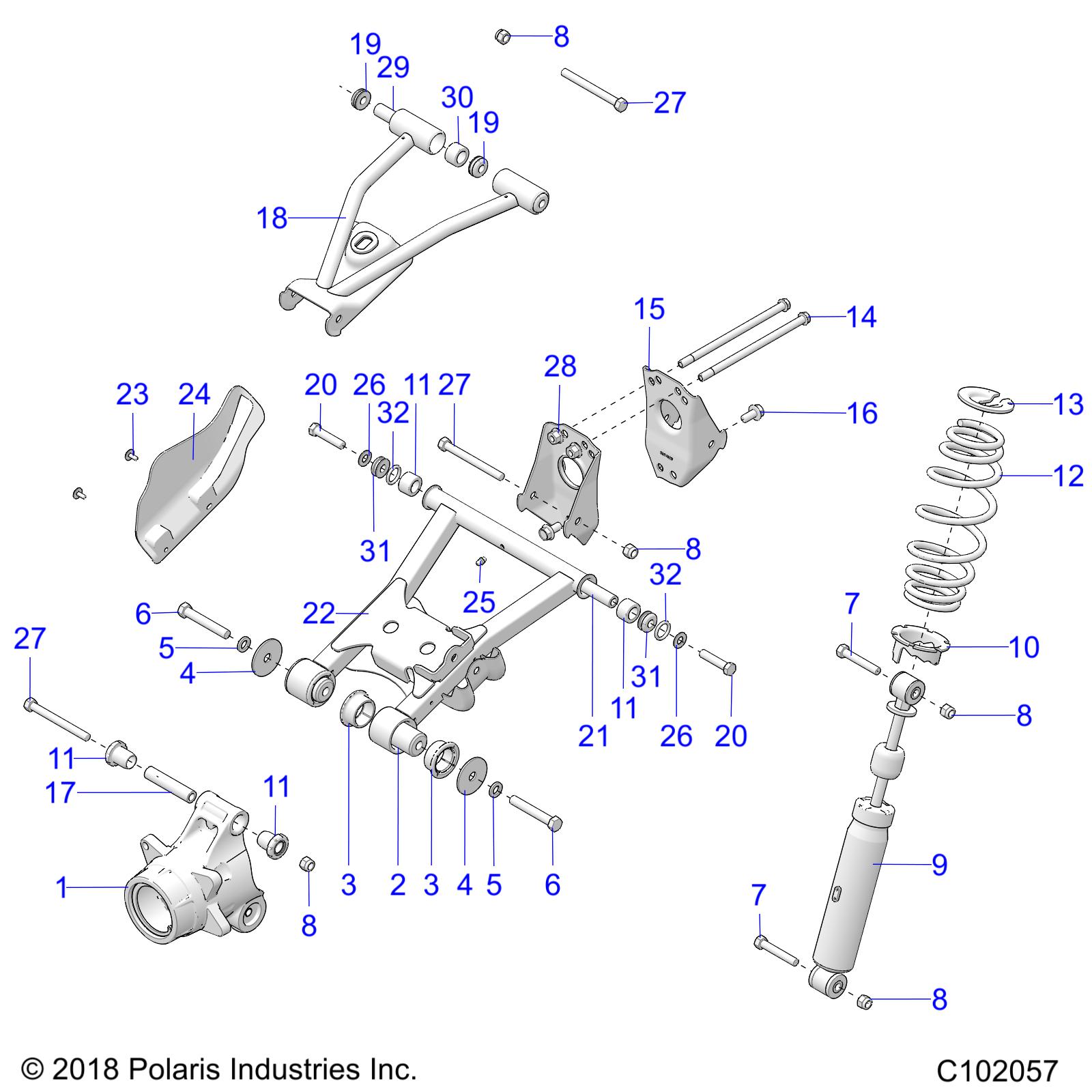 SUSPENSION, REAR - A19SWE57F1