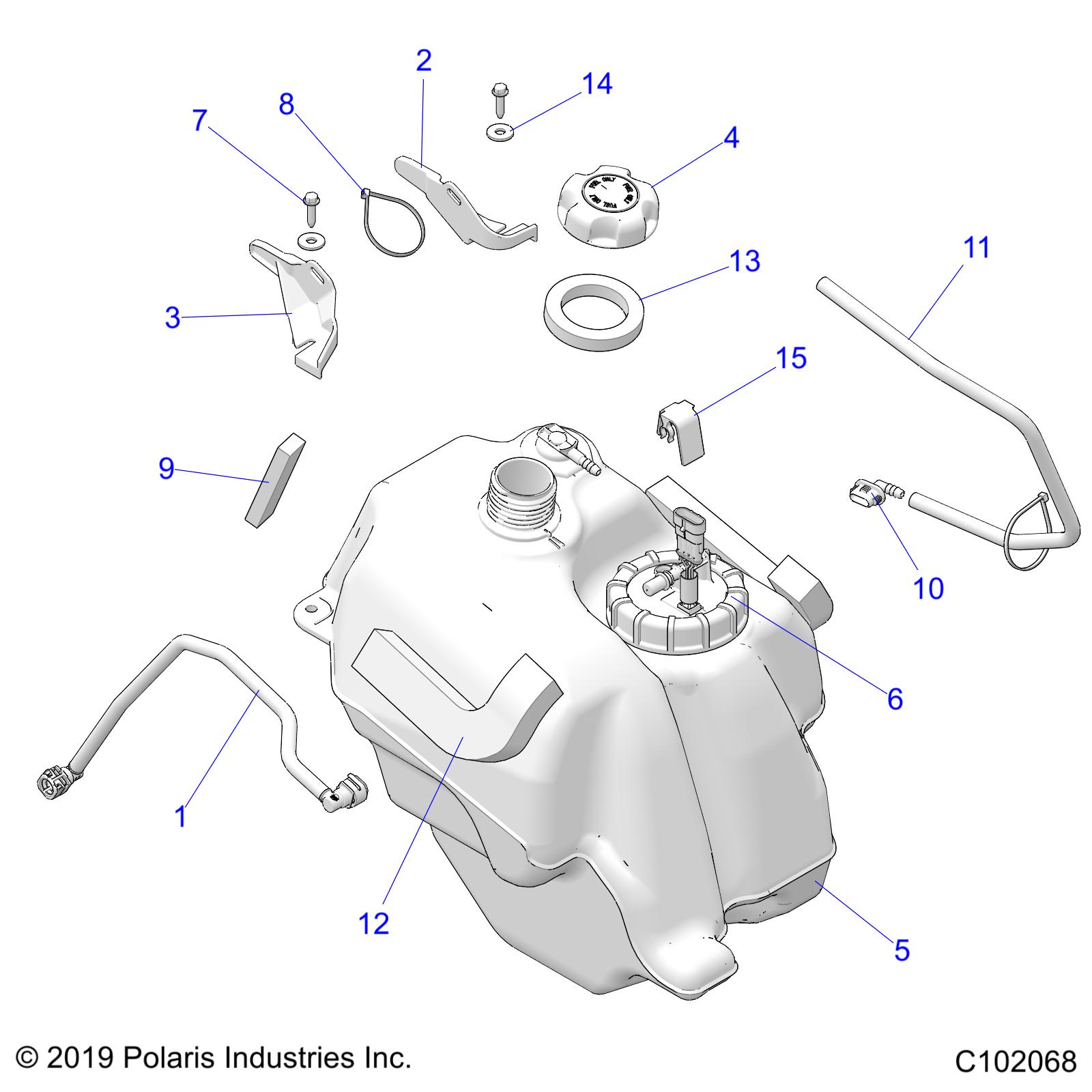 BODY, FUEL TANK ASM. - A19SEP57C1/SES57C1/2/5/K/SET57C1/2/SEF57C2