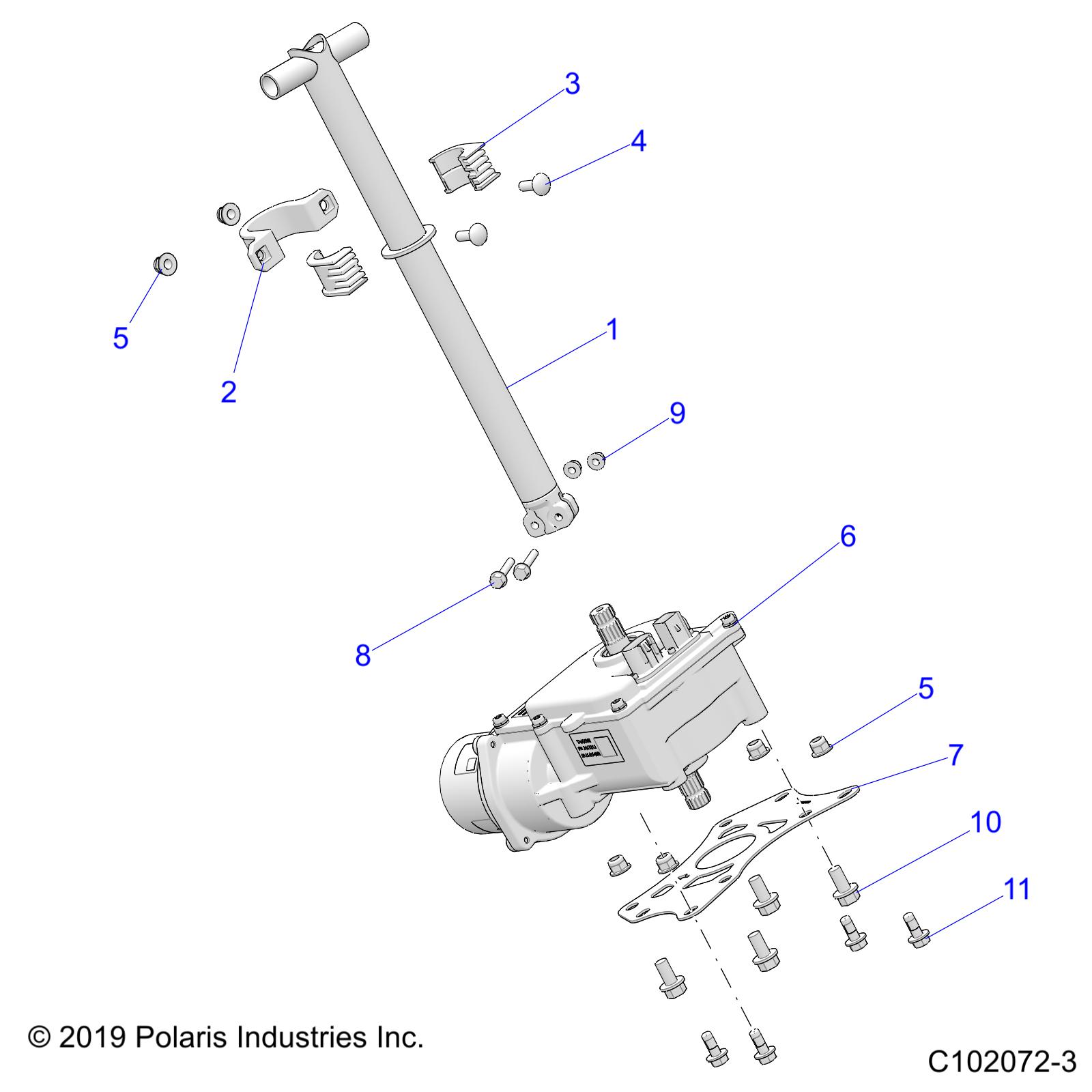 STEERING, STEERING POST ASM. - A24SGE95PT (C102072-3)