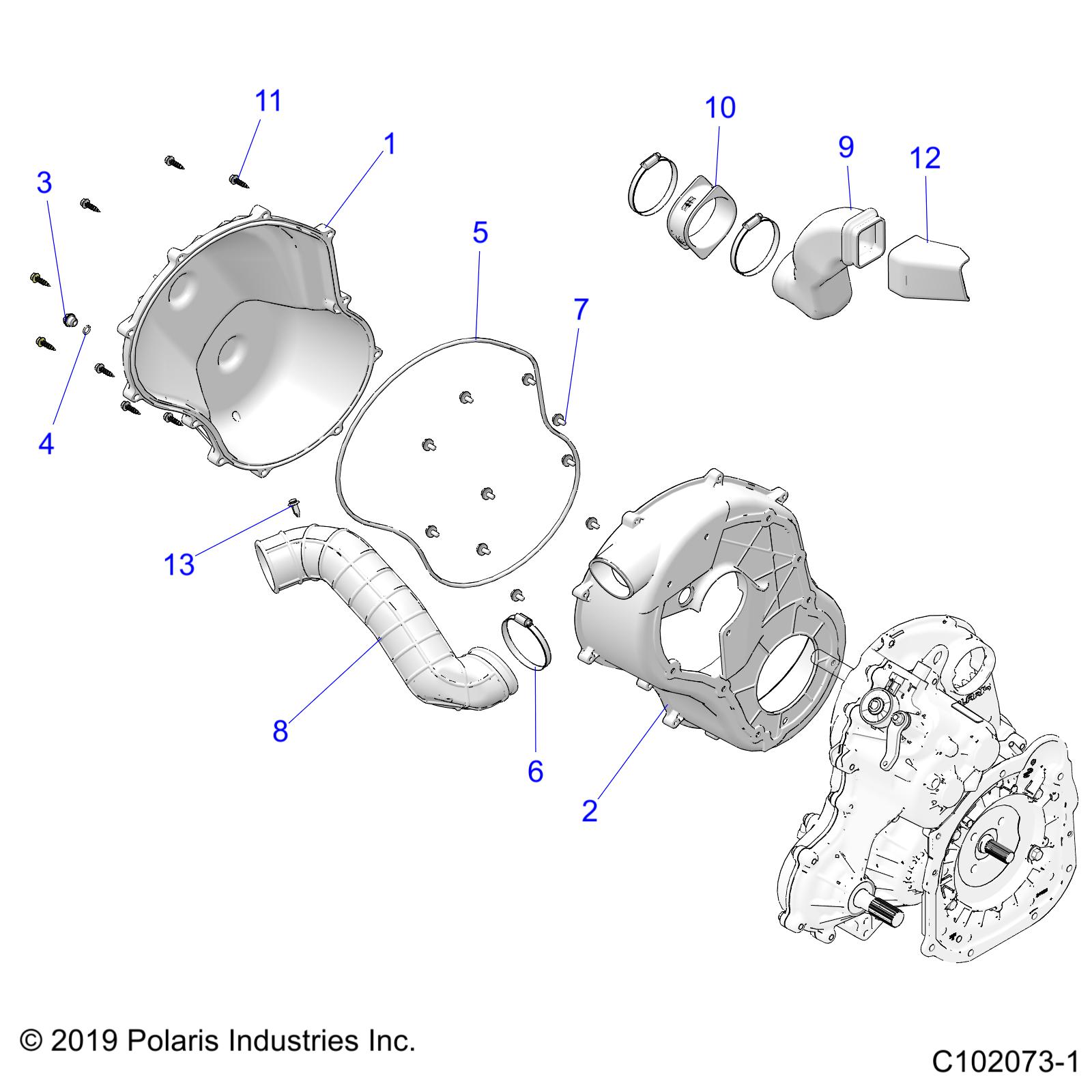 BODY, CLUTCH COVER - A24SGE95AT (C102073-1)