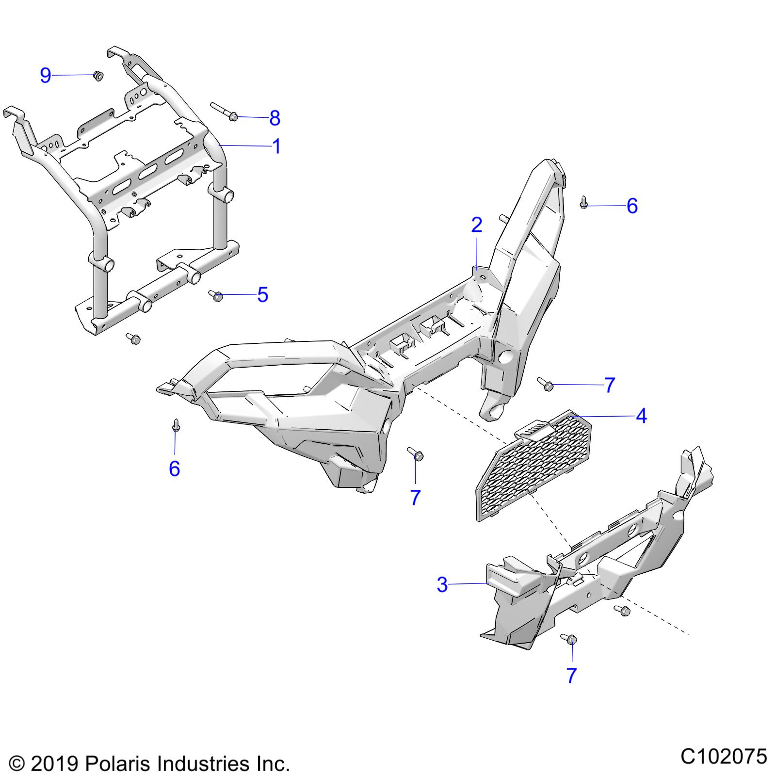 BODY, FRONT BUMPER and MOUNTING - A25SLE95FN/CN (C102075)