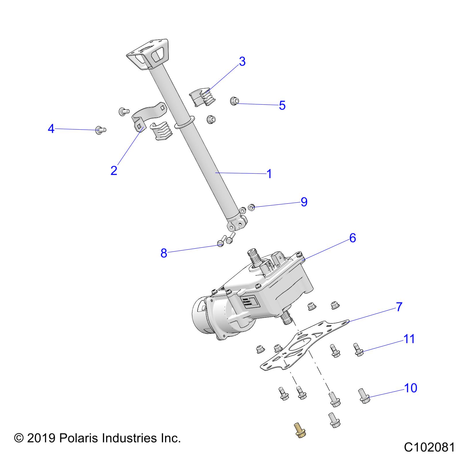 STEERING, STEERING POST ASM. - A22SLE95FJ/S95CJ/S95FJ (C102081)