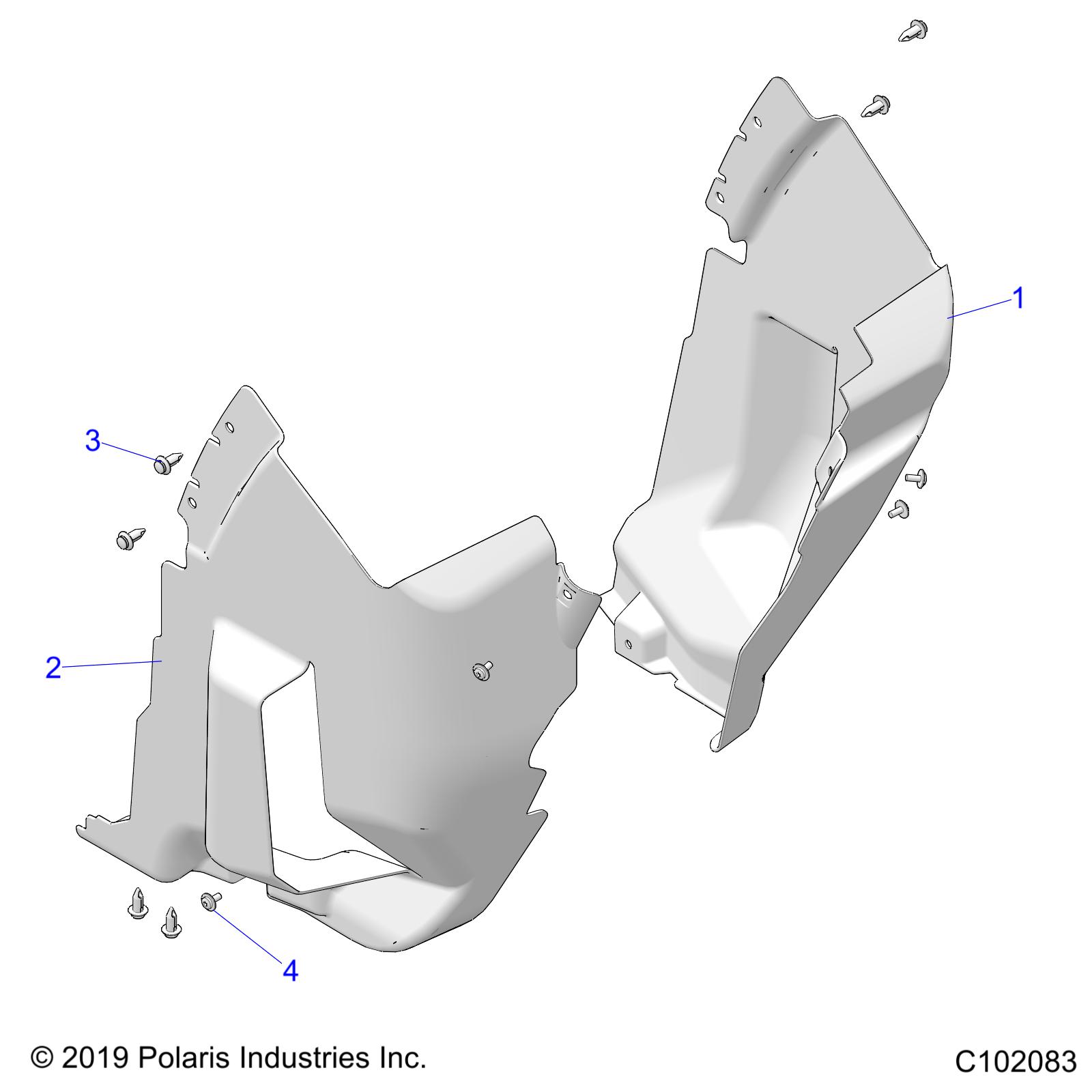 BODY, FRONT MUD GUARDS - A25SLE95CF/FF (C102083)