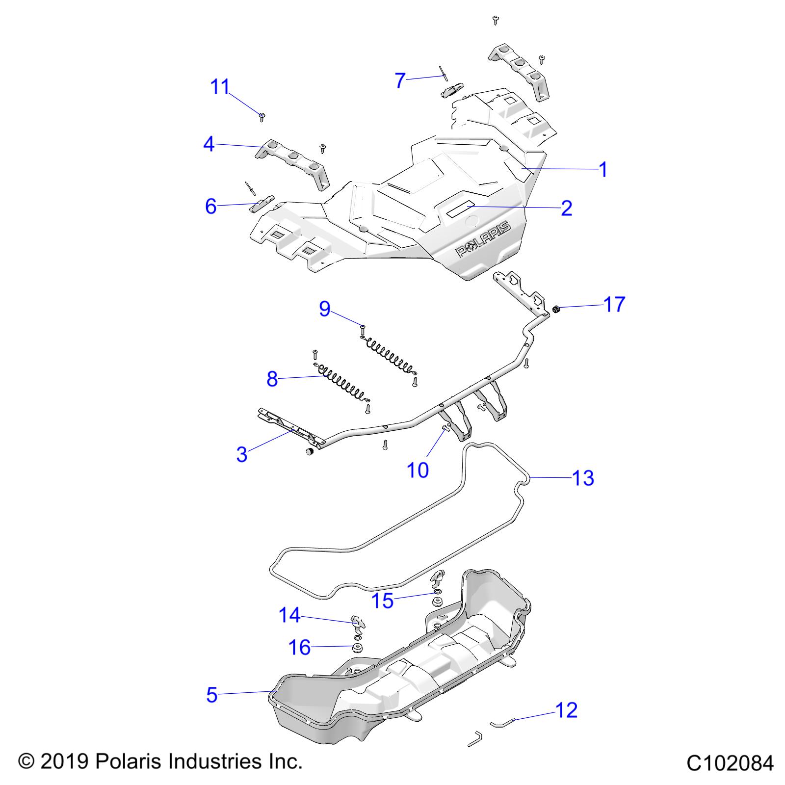 BODY, FRONT RACK - A22SLE95FJG/S95CJ/S95FJ (C102084)