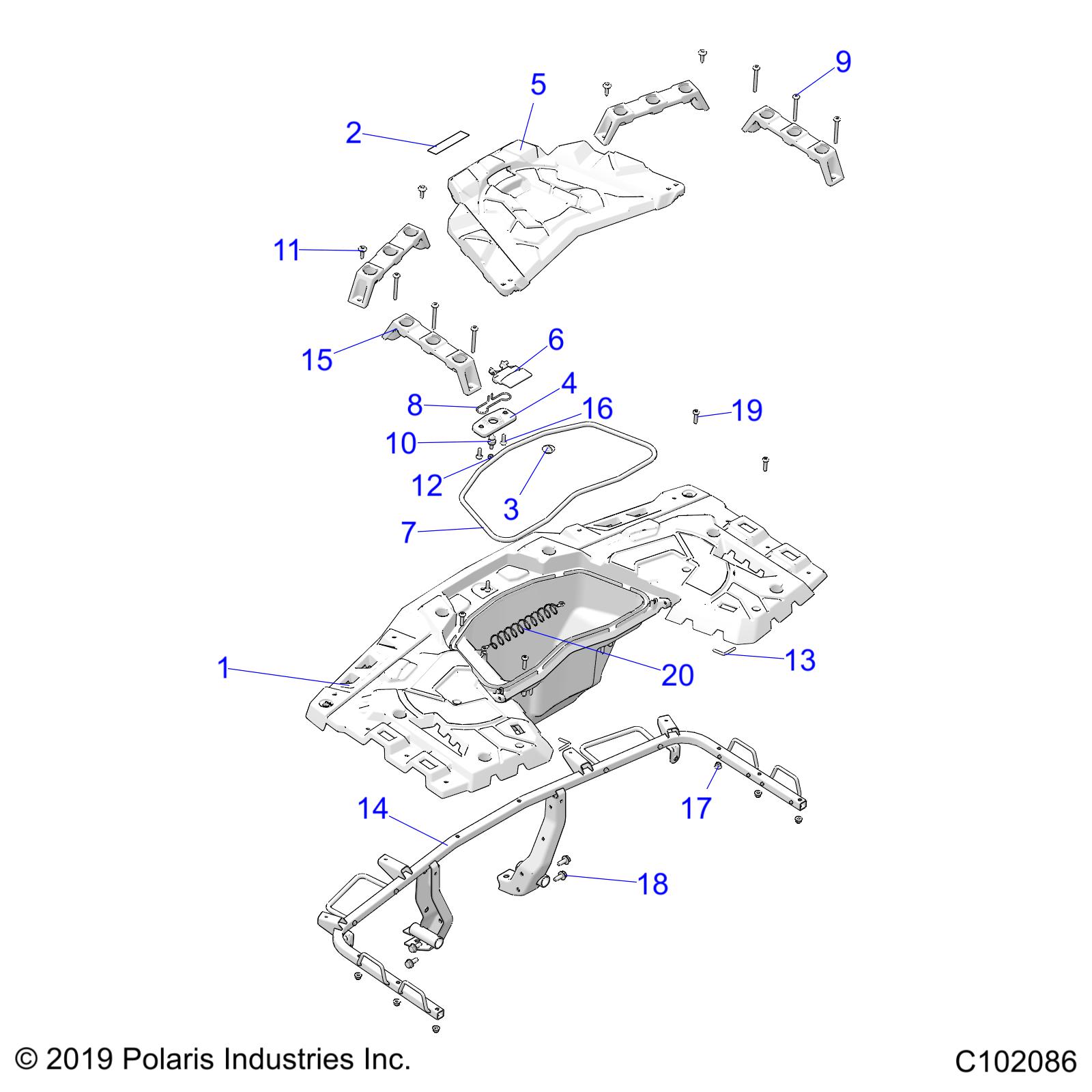 BODY, REAR RACK - A25SLZ95AF (C102086)