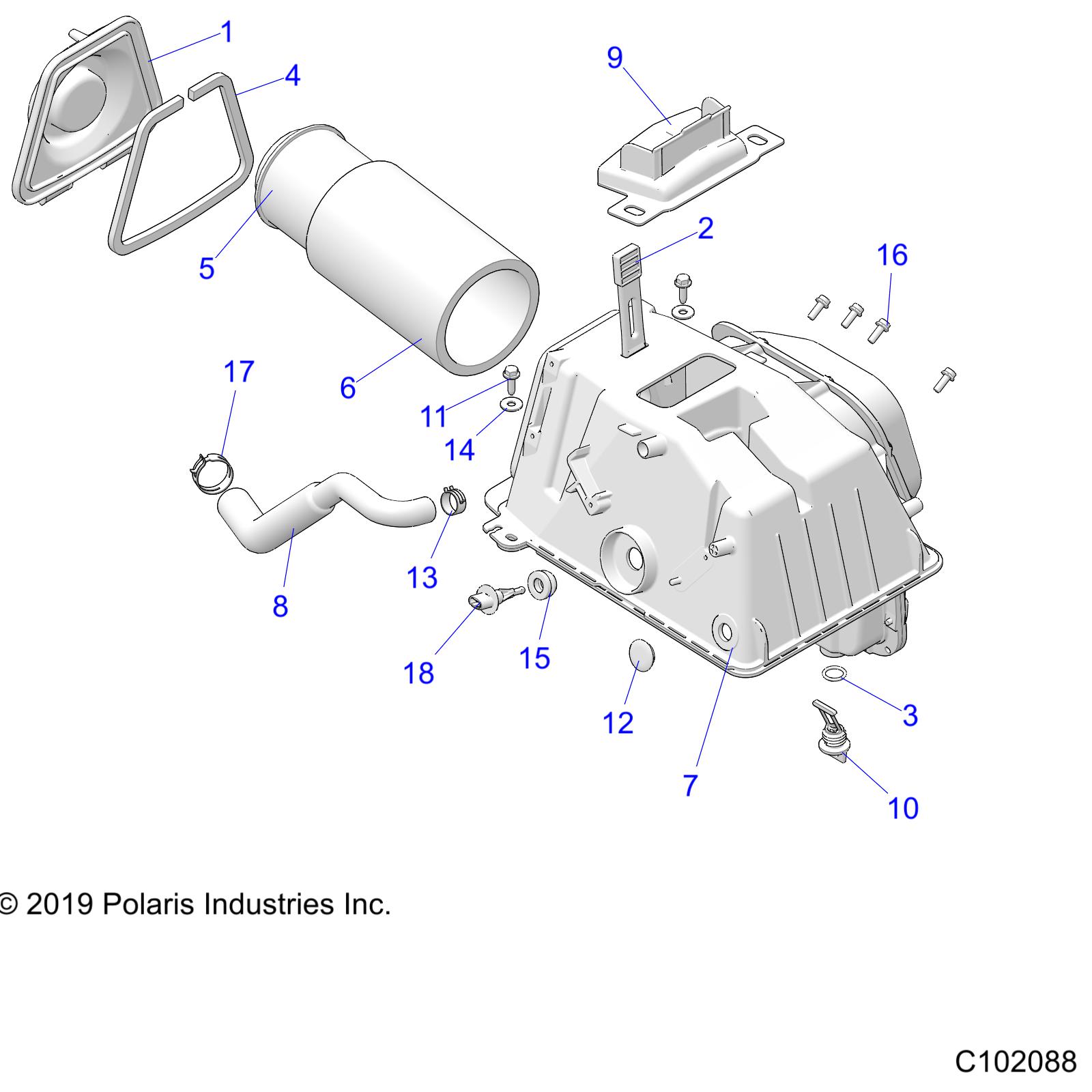 ENGINE, AIR INTAKE - A21SLE95FG/S95CG/S95FG (C102088)