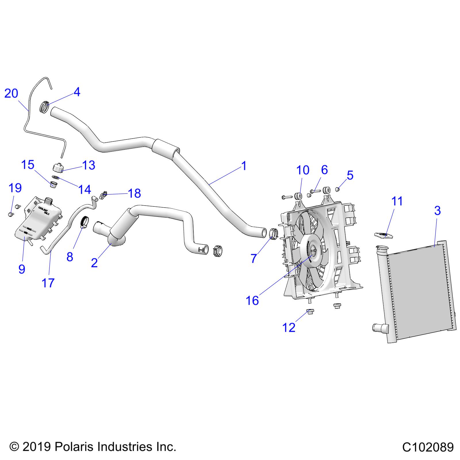 ENGINE, COOLING SYSTEM - A23SLE95PK (C102089)