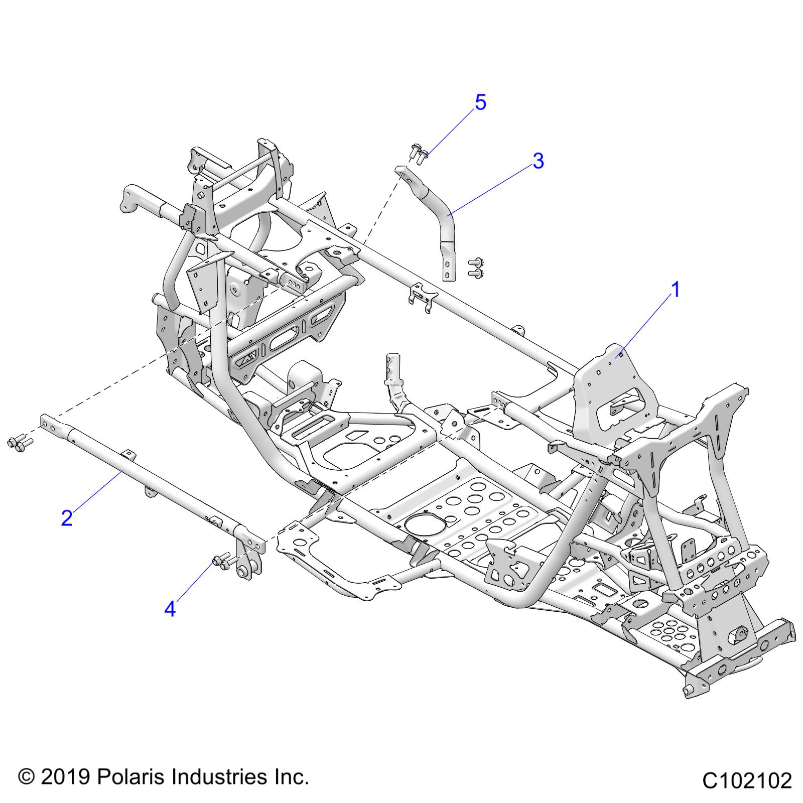 CHASSIS, MAIN FRAME - A25SGE95CT (C102102)