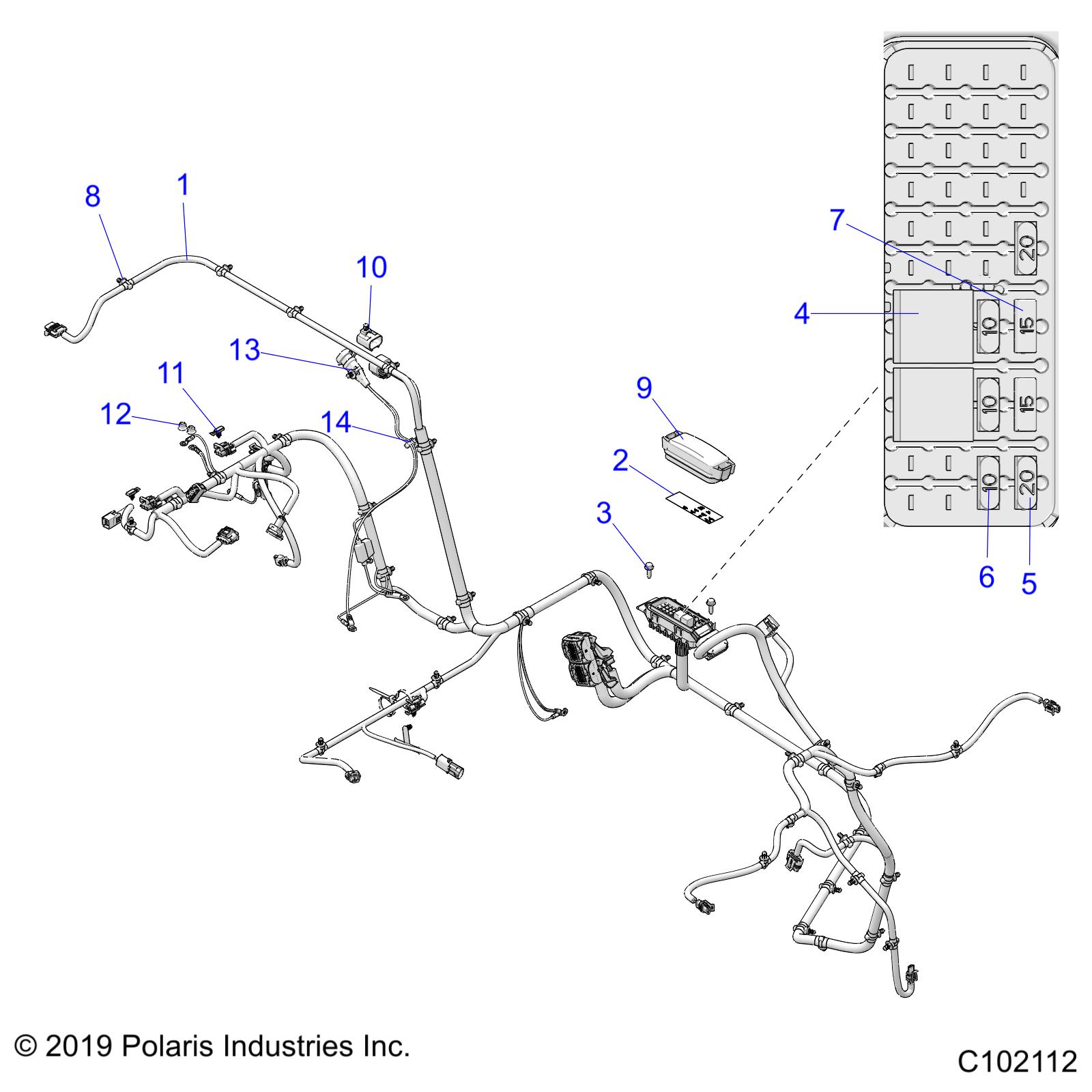 ELECTRICAL, WIRE HARNESS - A20HZB15A1/A2/B1/B2 (C102112)