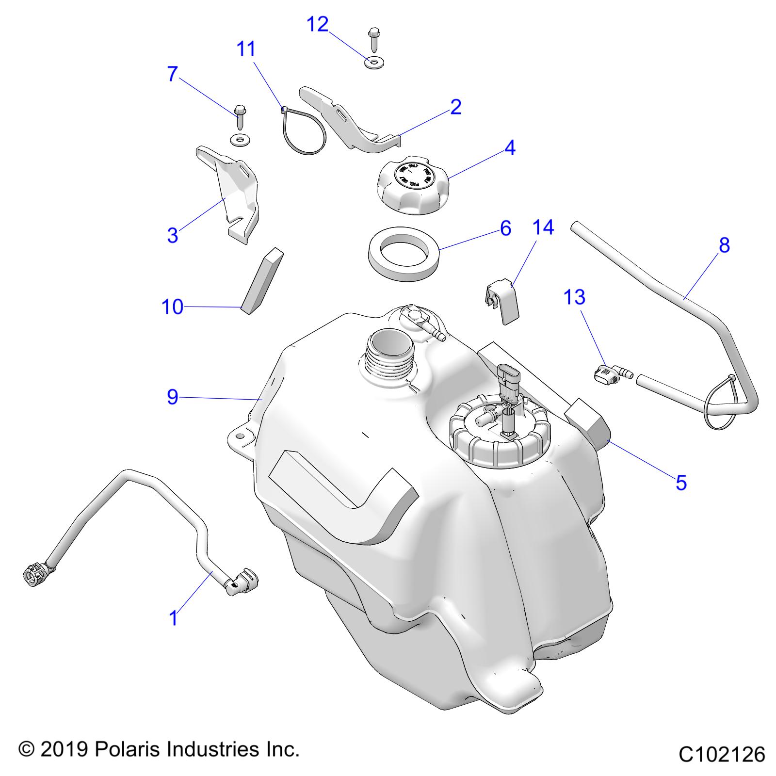 BODY, FUEL TANK ASM. - A20SEA57F1/E57F1