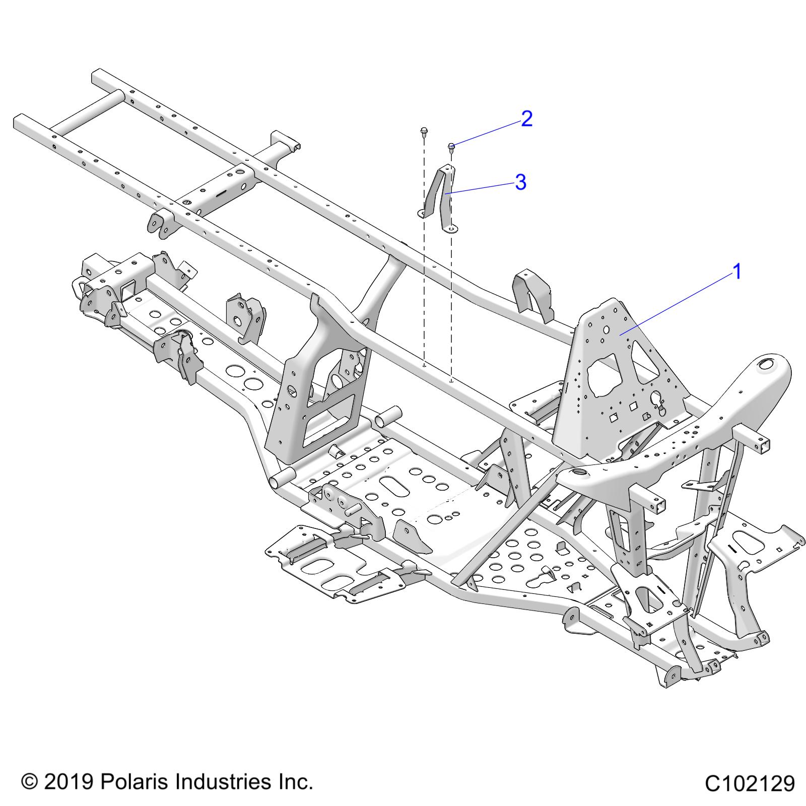 CHASSIS, FRAME - A23SWE57F1/S57C1/C2 (C102129)