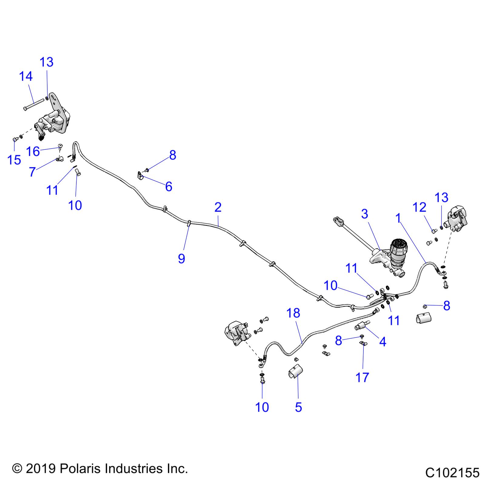 BRAKES, BRAKE LINES AND MASTER CYLINDER - A21HZB15A1/A2/B1/B2 (C102155)